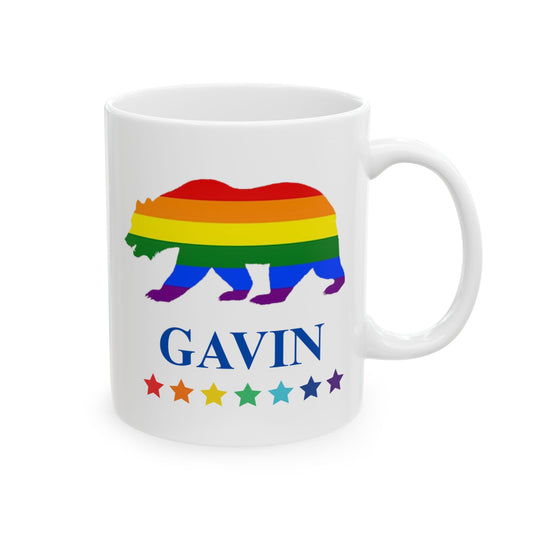 Gavin Bear Pride Mug 11oz & 15oz (NOT PERSONALIZED) - Tammy & Friends Travel