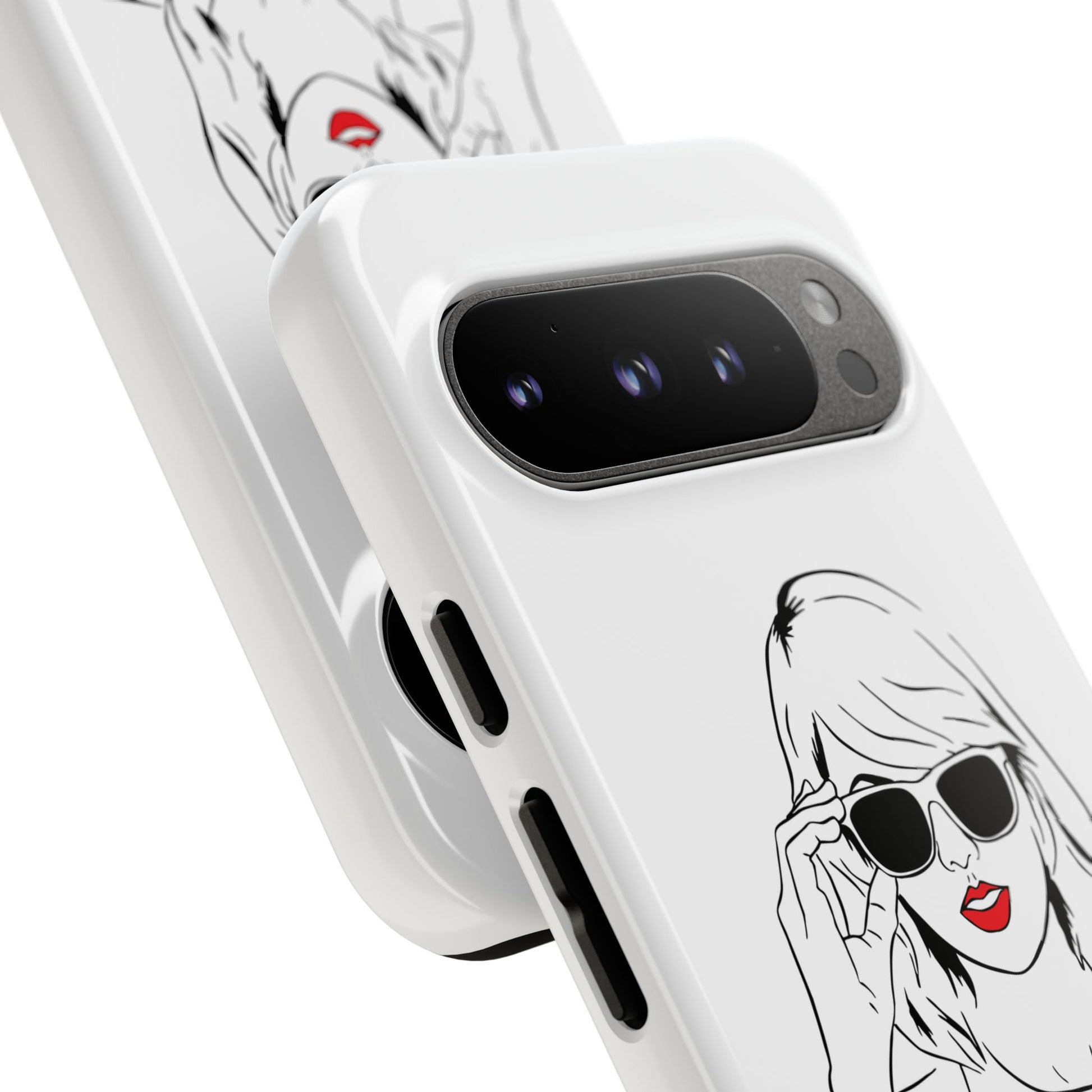TAYLOR with RED LIPS - NEWER Phone Cases (CAN PERSONALIZE) - Tammy & Friends Travel