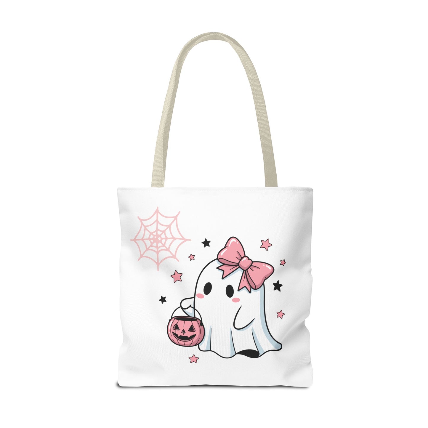 HALLOWEEN GHOST with BOOK - Tote Bag. (CAN PERSONALIZE) - Tammy & Friends Travel