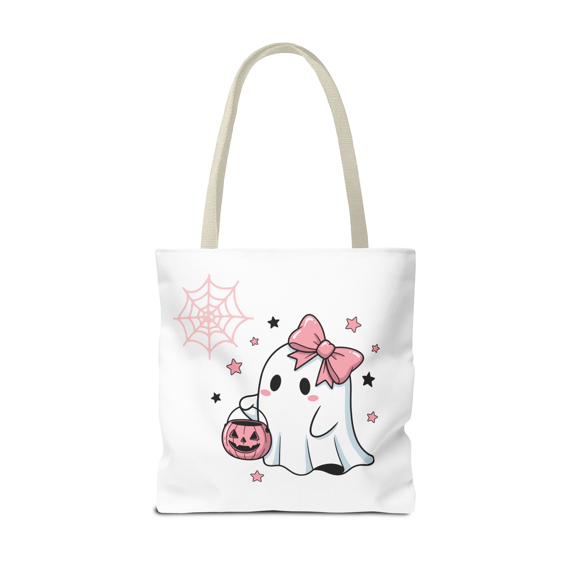 HALLOWEEN GHOST with BOOK - Tote Bag. (CAN PERSONALIZE) - Tammy & Friends Travel