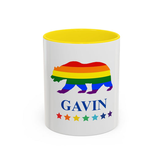 GAVIN PRIDE BEAR Mug 11oz & 15oz with Vibrant Colors (NO PERSONALIZATION) - Tammy & Friends Travel
