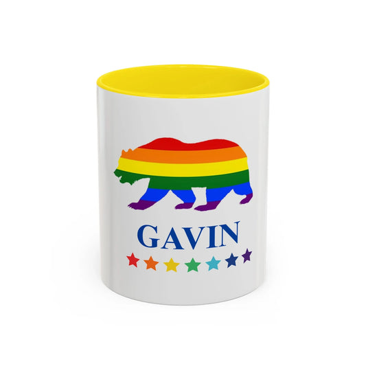 GAVIN PRIDE BEAR Mug 11oz & 15oz with Vibrant Colors (NO PERSONALIZATION) - Tammy & Friends Travel