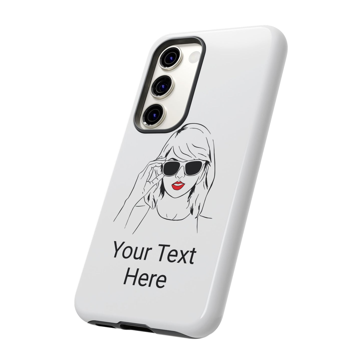 TAYLOR with RED LIPS - OLDER Model Phone Cases (CAN PERSONALIZE) - Tammy & Friends Travel
