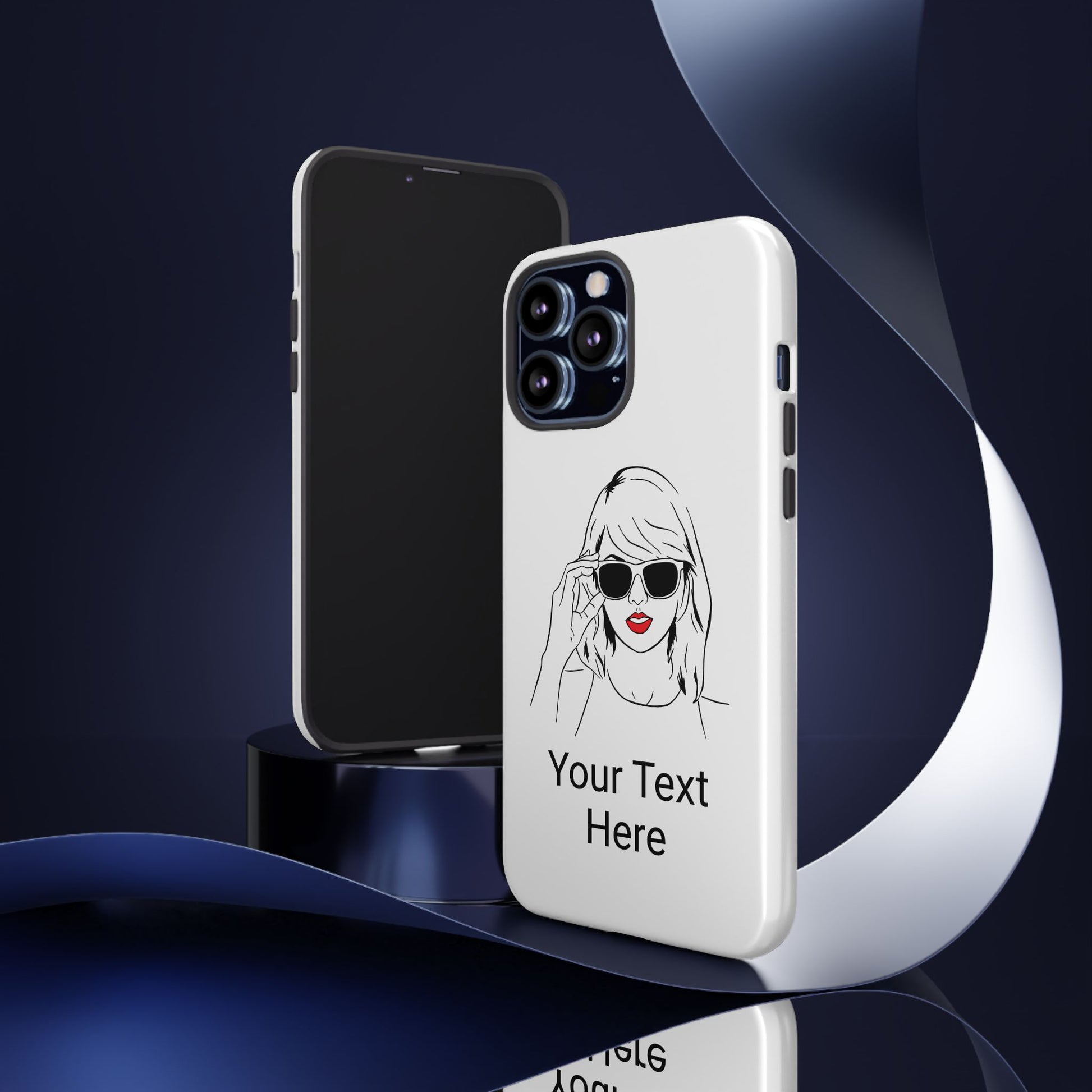 TAYLOR with RED LIPS - NEWER Phone Cases (CAN PERSONALIZE) - Tammy & Friends Travel