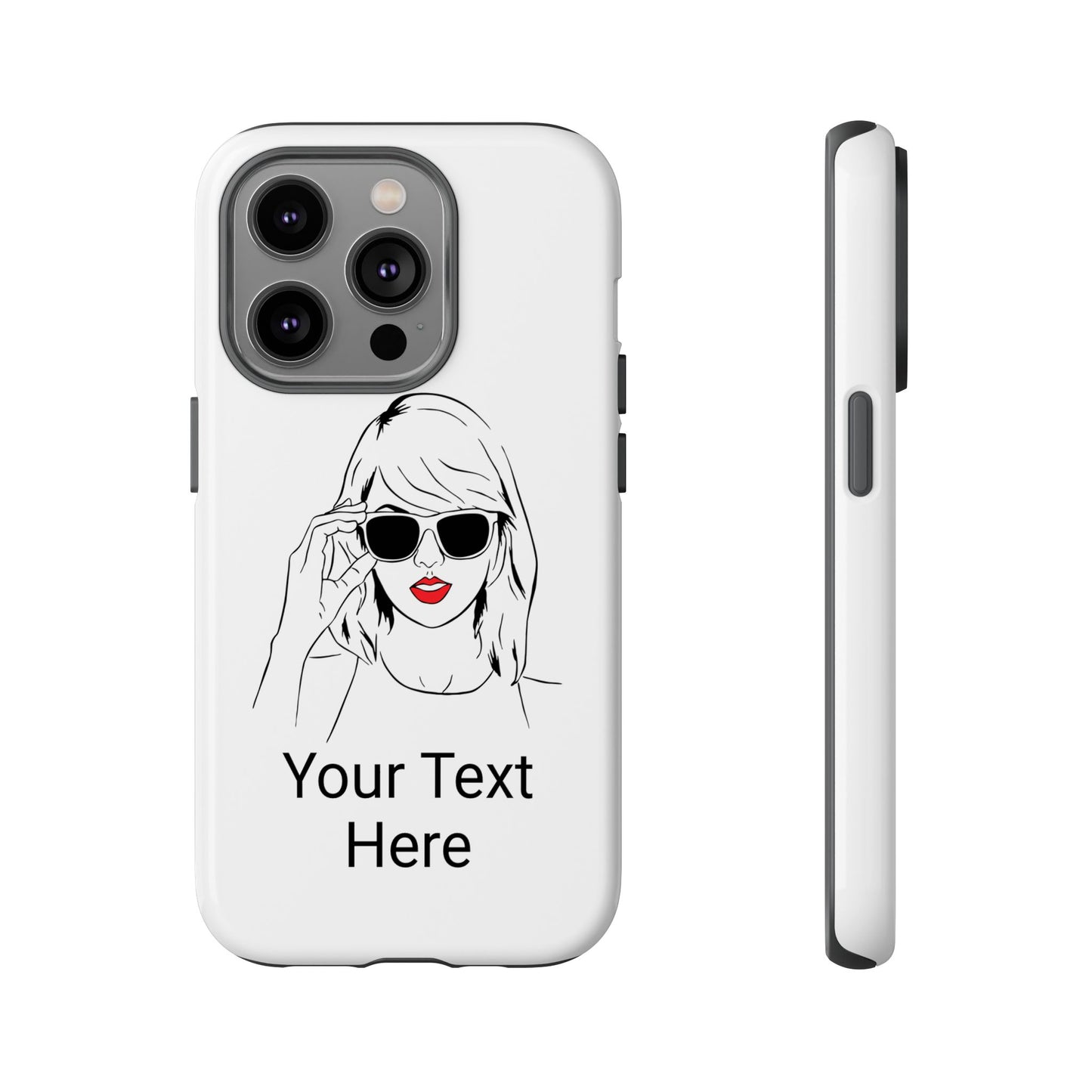 TAYLOR with RED LIPS - NEWER Phone Cases (CAN PERSONALIZE) - Tammy & Friends Travel
