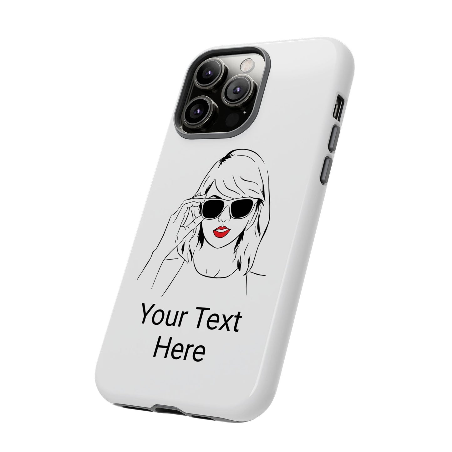 TAYLOR with RED LIPS - NEWER Phone Cases (CAN PERSONALIZE) - Tammy & Friends Travel