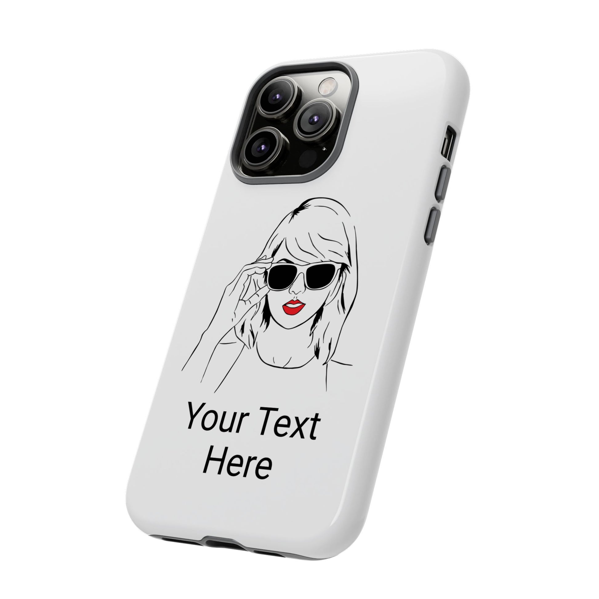 TAYLOR with RED LIPS - NEWER Phone Cases (CAN PERSONALIZE) - Tammy & Friends Travel