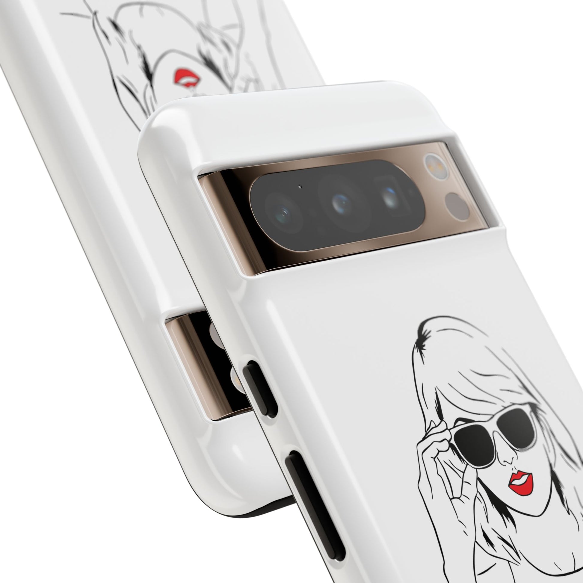 TAYLOR with RED LIPS - NEWER Phone Cases (CAN PERSONALIZE) - Tammy & Friends Travel