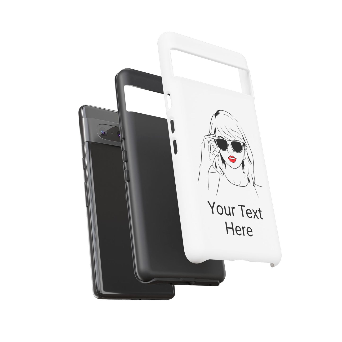 TAYLOR with RED LIPS - NEWER Phone Cases (CAN PERSONALIZE) - Tammy & Friends Travel