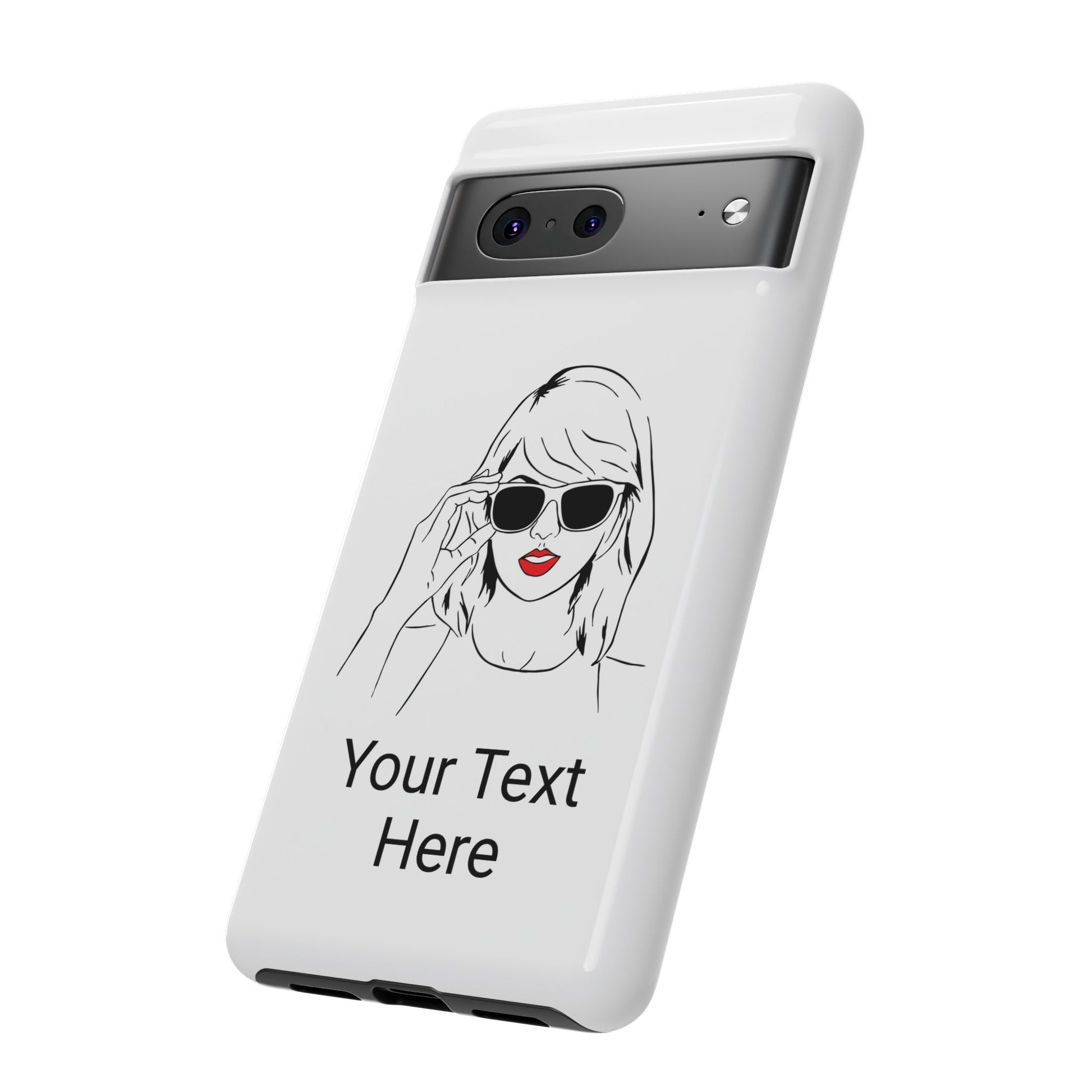 TAYLOR with RED LIPS - NEWER Phone Cases (CAN PERSONALIZE) - Tammy & Friends Travel