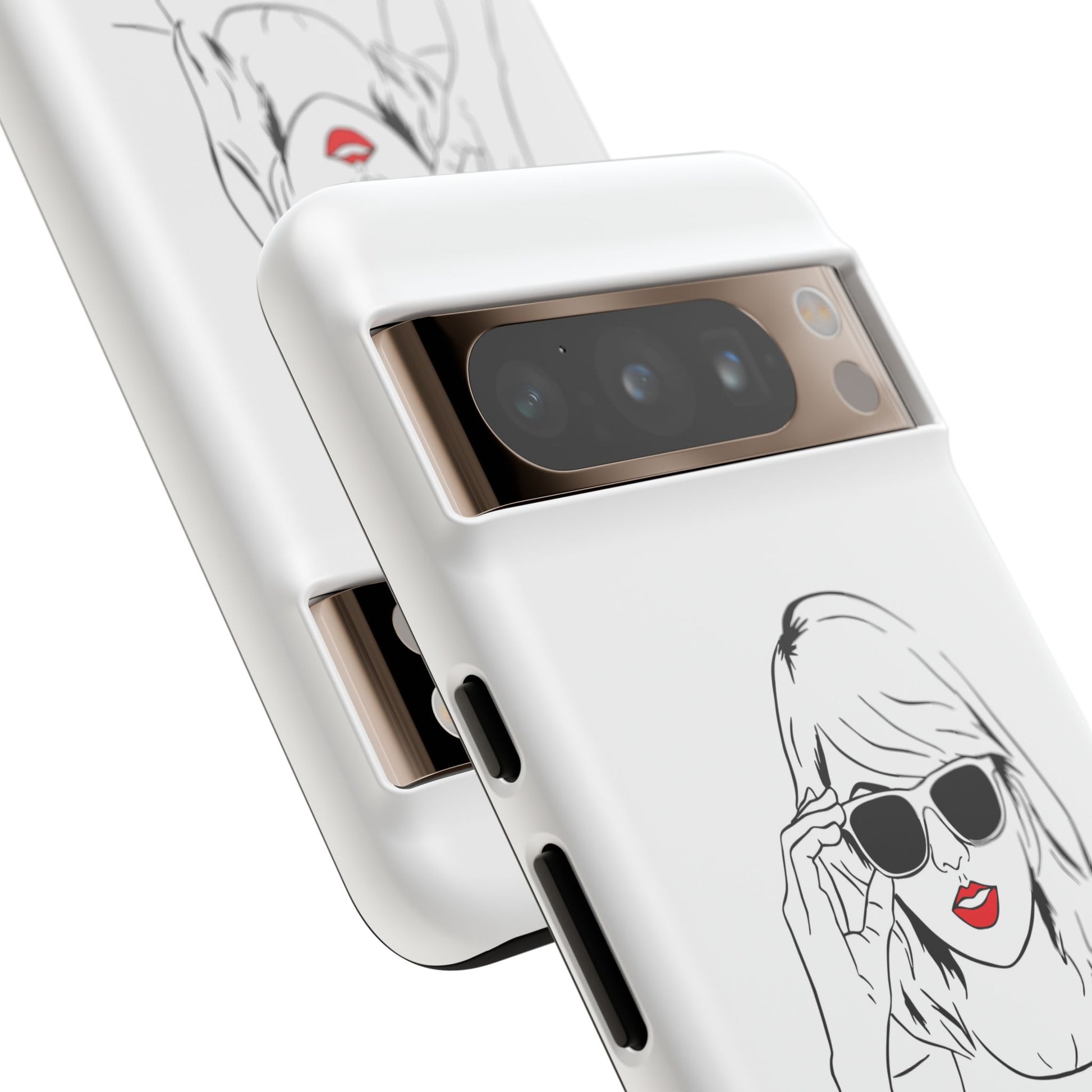 TAYLOR with RED LIPS - NEWER Phone Cases (CAN PERSONALIZE) - Tammy & Friends Travel