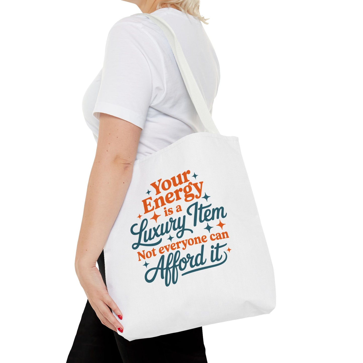 TAYLOR YOUR ENERGY IS A LUXURY - Tote Bag (NOT PERSONALIZED) - Tammy & Friends Travel