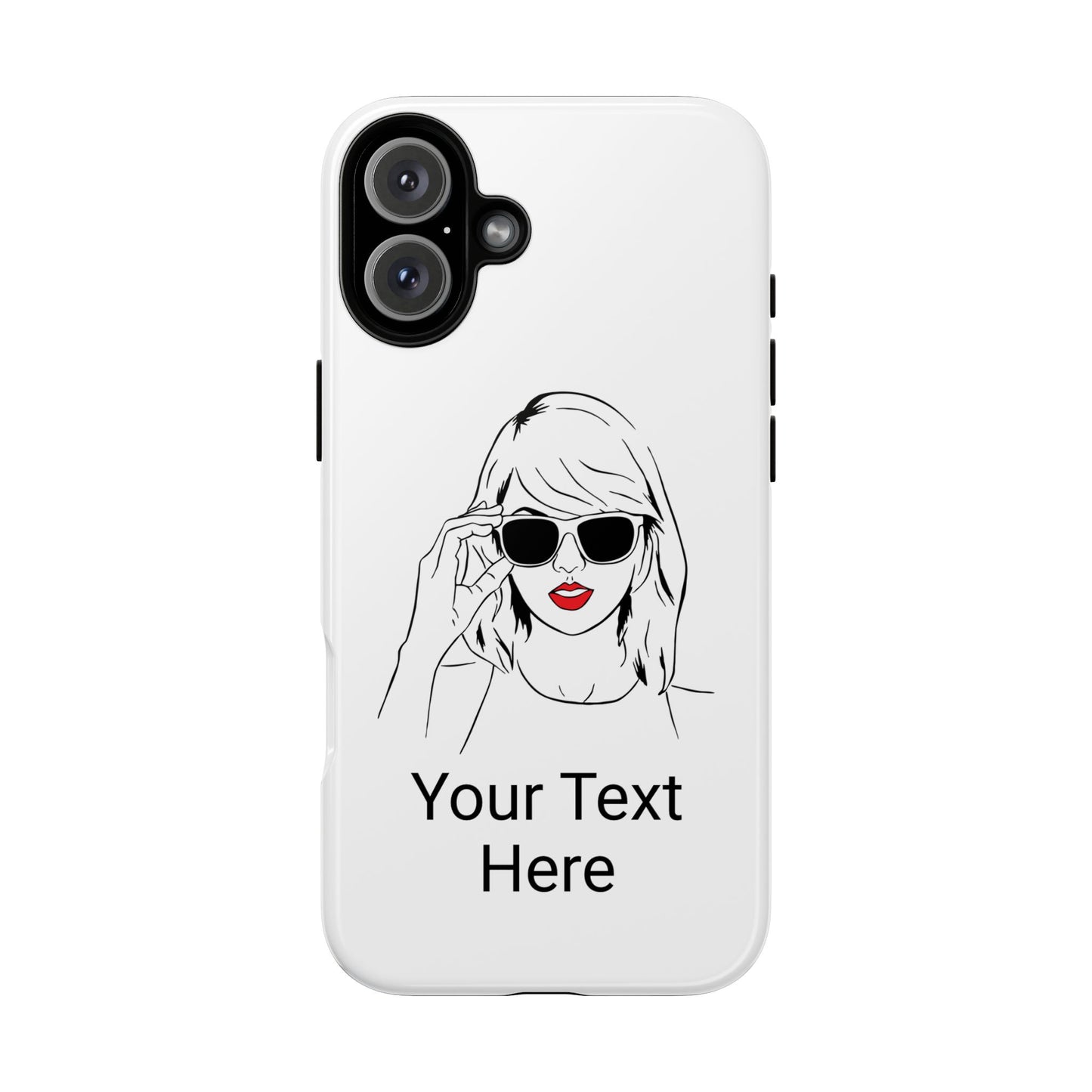 TAYLOR with RED LIPS - NEWER Phone Cases (CAN PERSONALIZE) - Tammy & Friends Travel