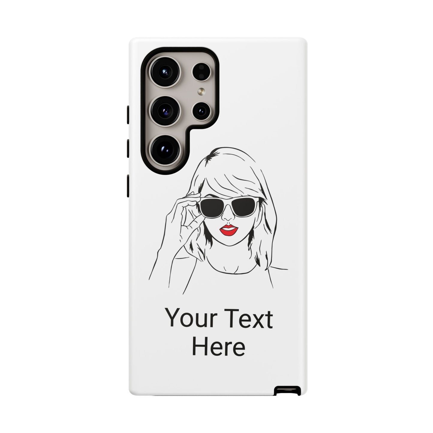 TAYLOR with RED LIPS - OLDER Model Phone Cases (CAN PERSONALIZE) - Tammy & Friends Travel