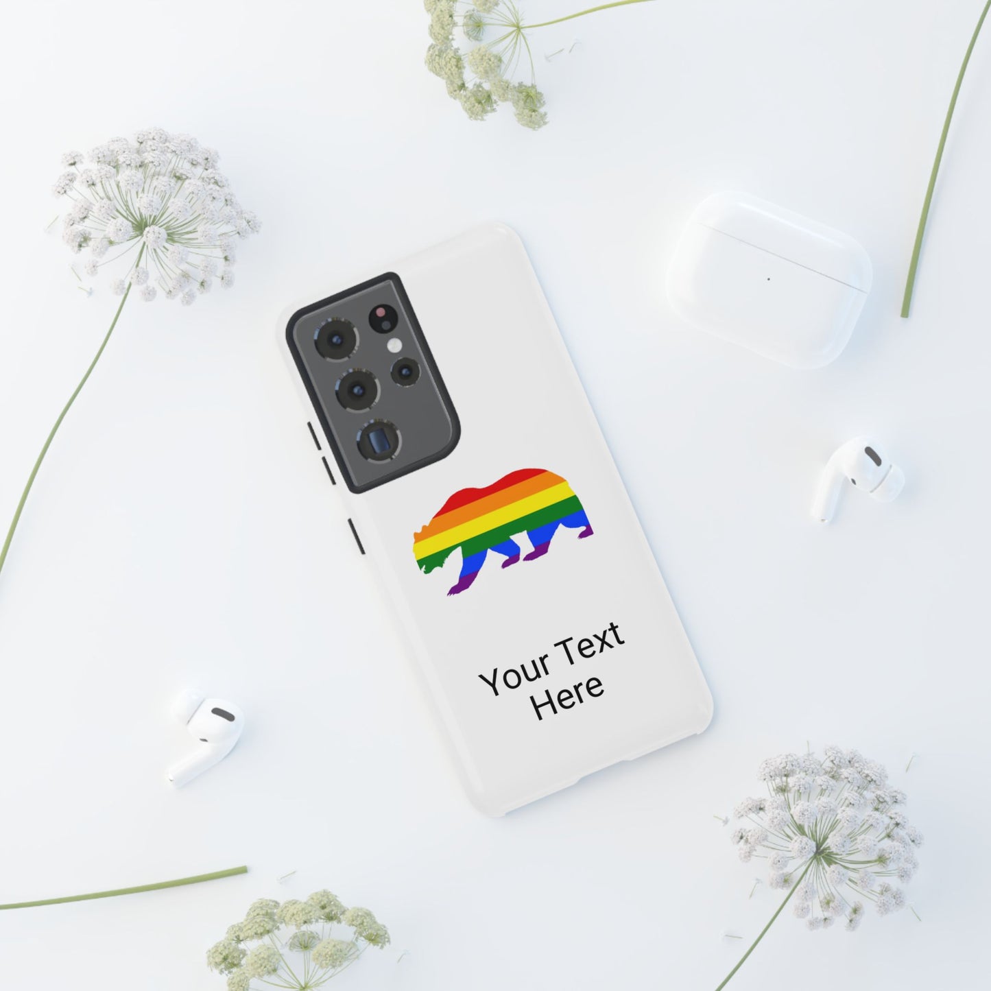 PRIDE BEAR Personalized Older Model Phone Cases - Tammy & Friends Travel