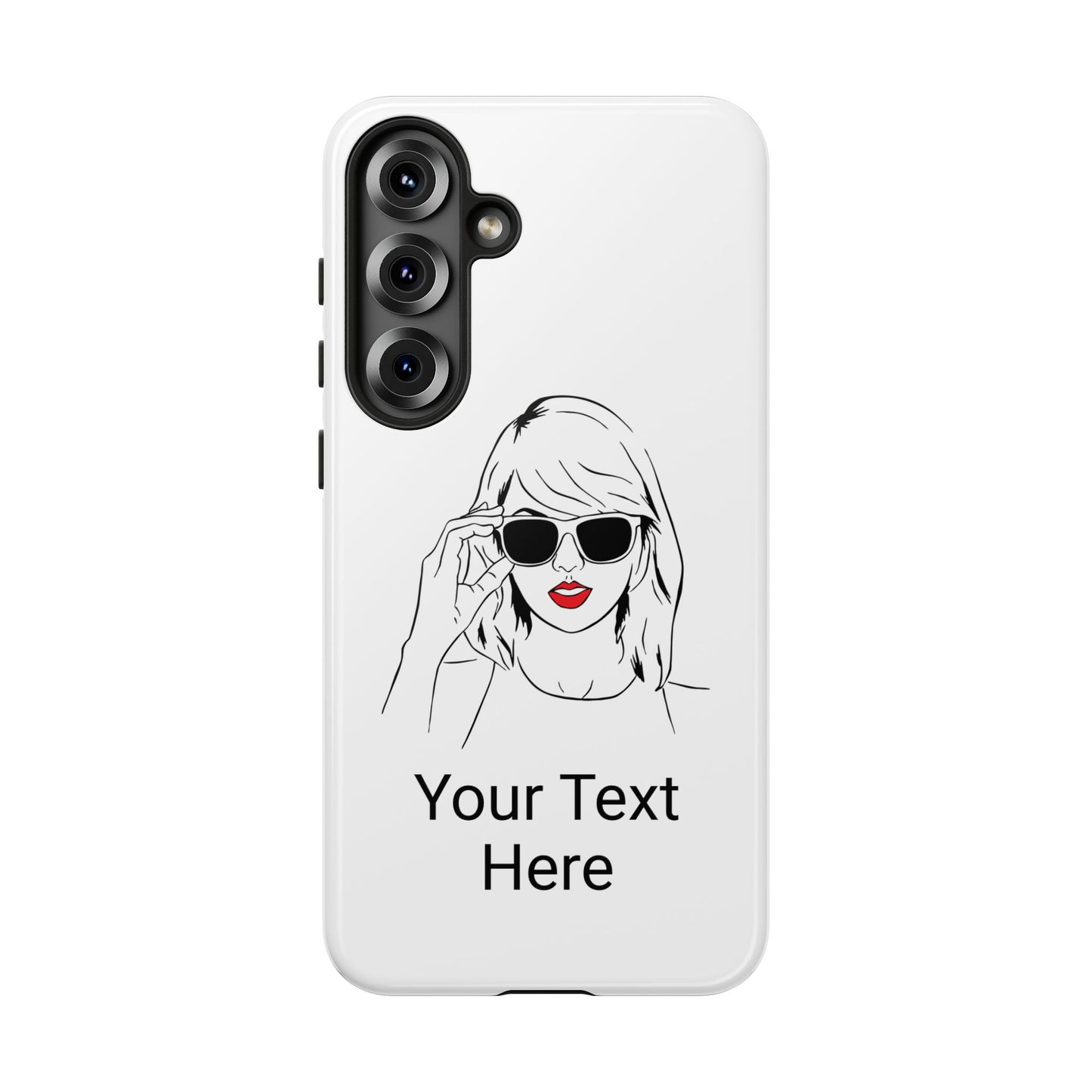 TAYLOR with RED LIPS - NEWER Phone Cases (CAN PERSONALIZE) - Tammy & Friends Travel