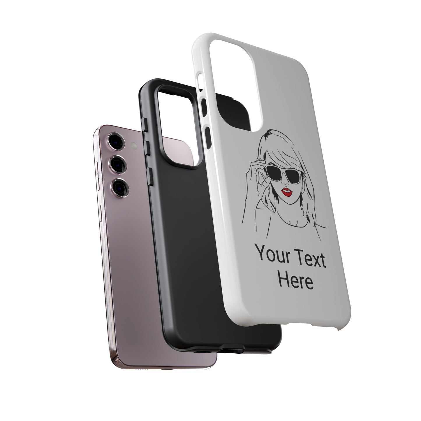 TAYLOR with RED LIPS - NEWER Phone Cases (CAN PERSONALIZE) - Tammy & Friends Travel