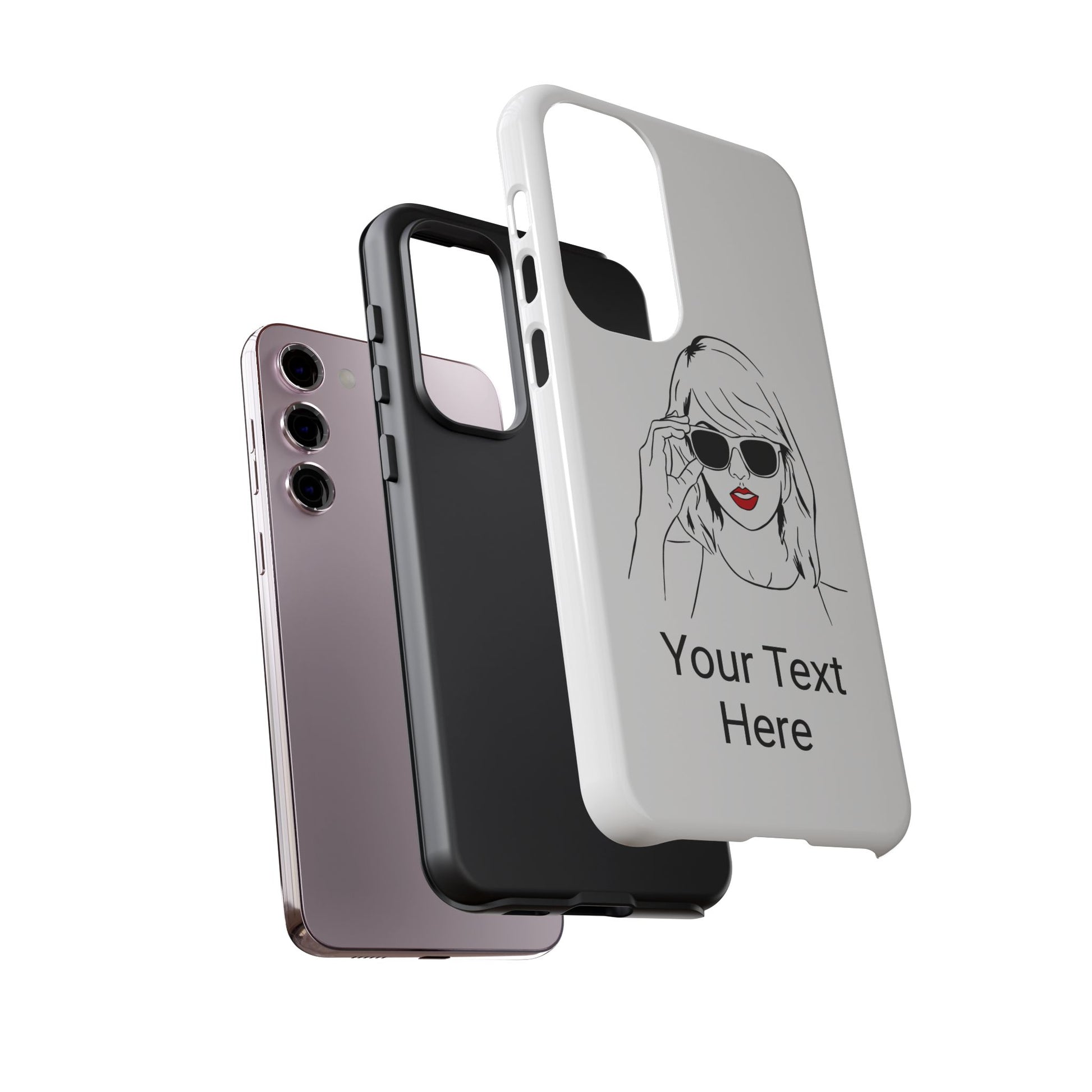 TAYLOR with RED LIPS - NEWER Phone Cases (CAN PERSONALIZE) - Tammy & Friends Travel