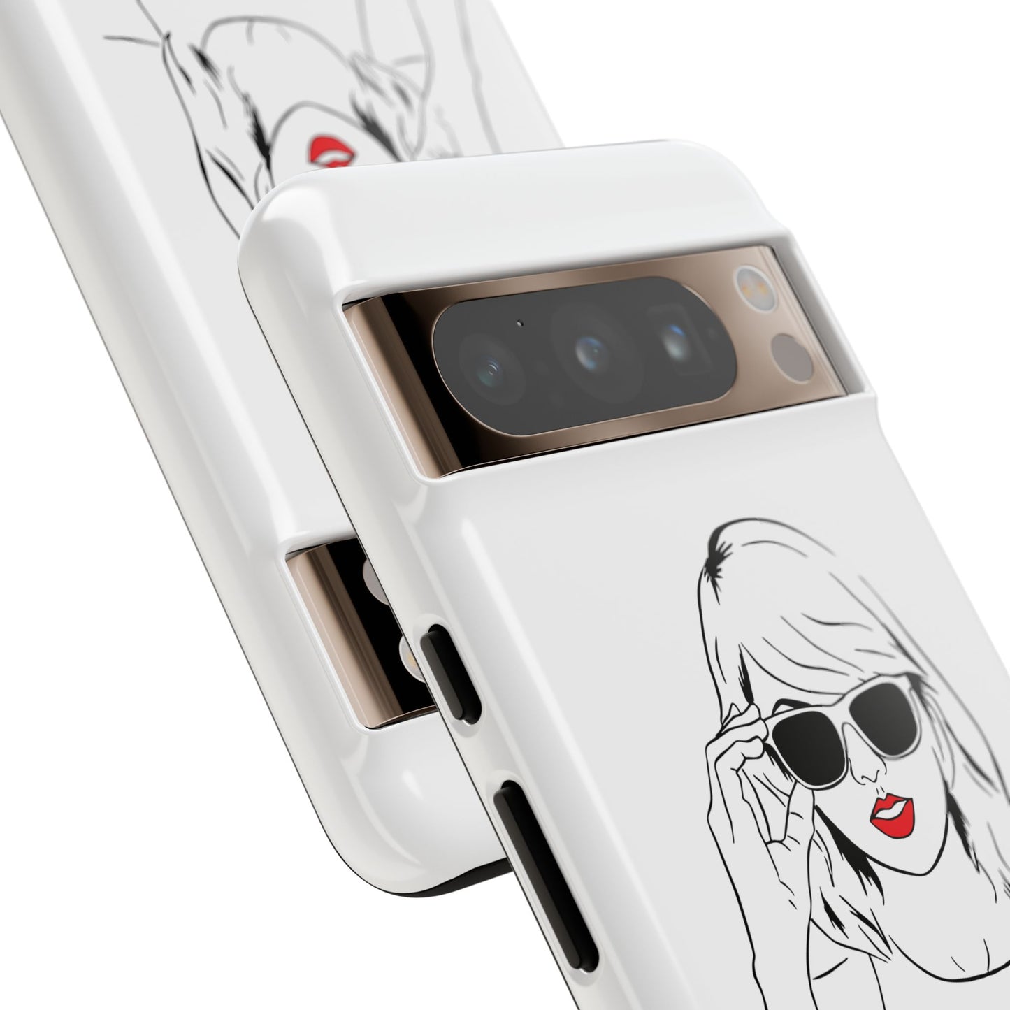TAYLOR with RED LIPS - OLDER Model Phone Cases (CAN PERSONALIZE) - Tammy & Friends Travel