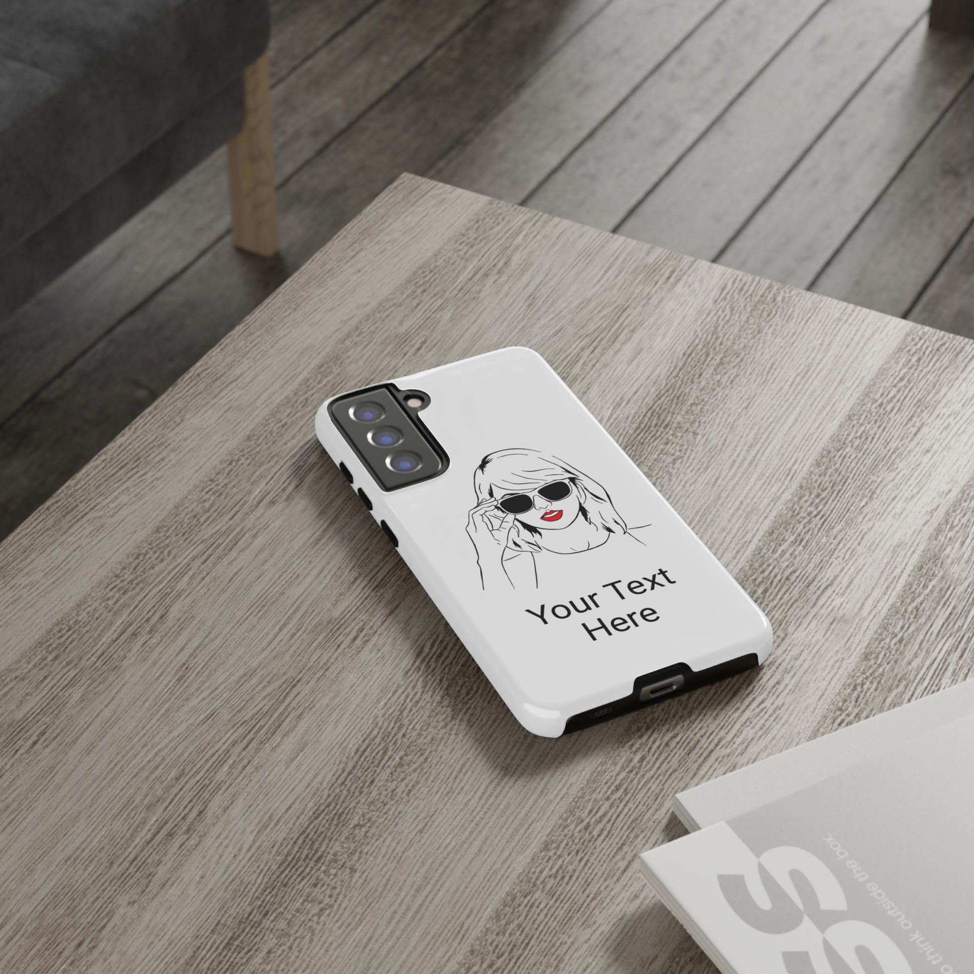 TAYLOR with RED LIPS - OLDER Model Phone Cases (CAN PERSONALIZE) - Tammy & Friends Travel