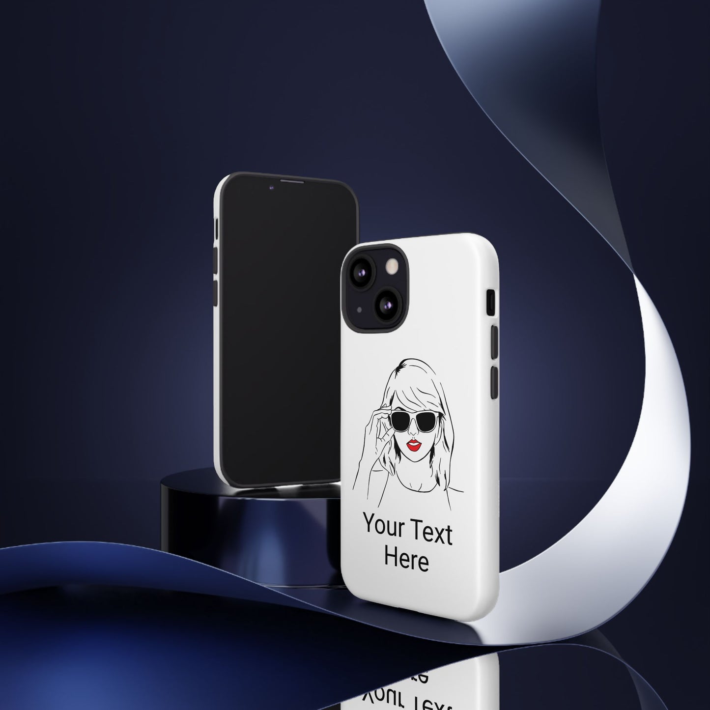 TAYLOR with RED LIPS - NEWER Phone Cases (CAN PERSONALIZE) - Tammy & Friends Travel