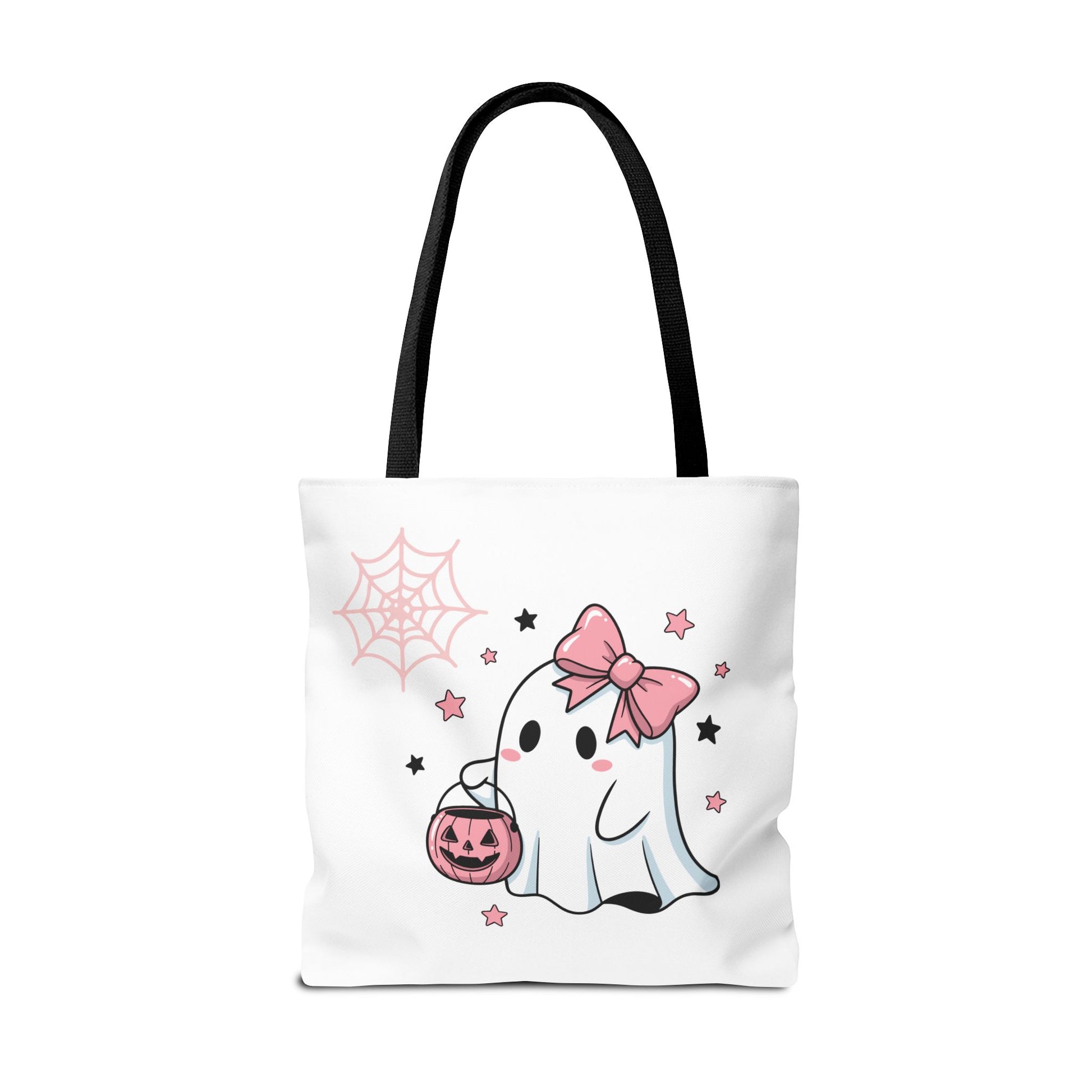 HALLOWEEN GHOST with BOOK - Tote Bag. (CAN PERSONALIZE) - Tammy & Friends Travel