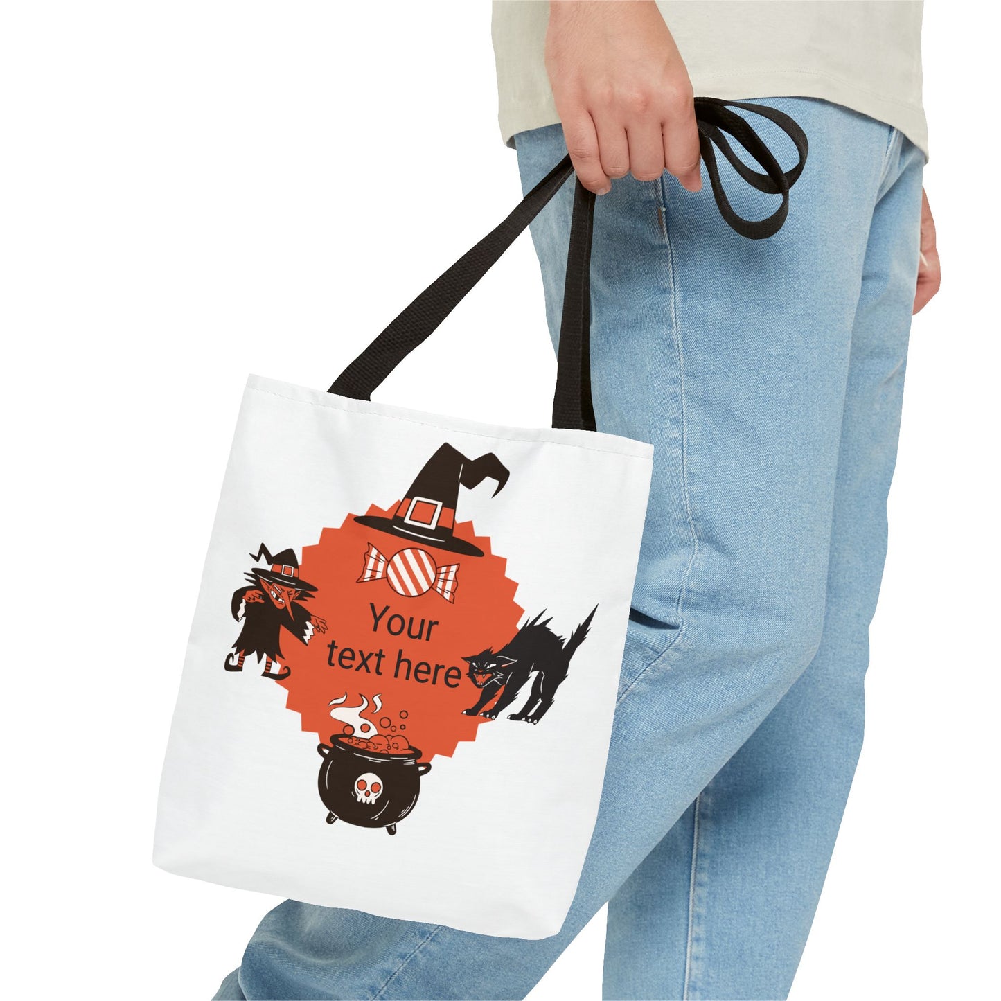 HALLOWEEN TRICK OR TREAT - Tote Bag. (CAN PERSONALIZE) - Tammy & Friends Travel