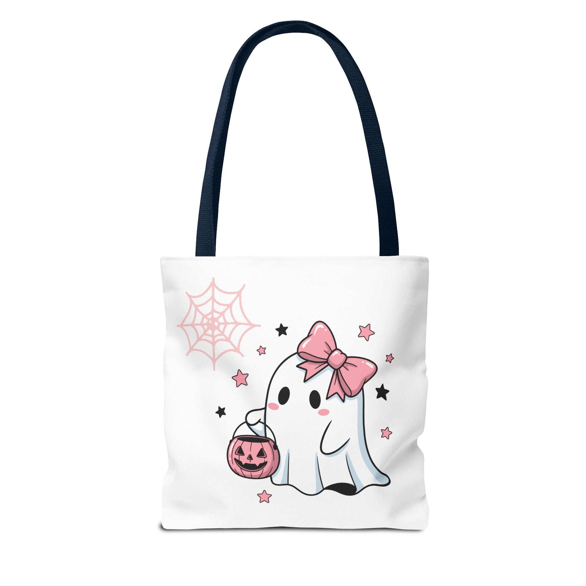 HALLOWEEN GHOST with BOOK - Tote Bag. (CAN PERSONALIZE) - Tammy & Friends Travel