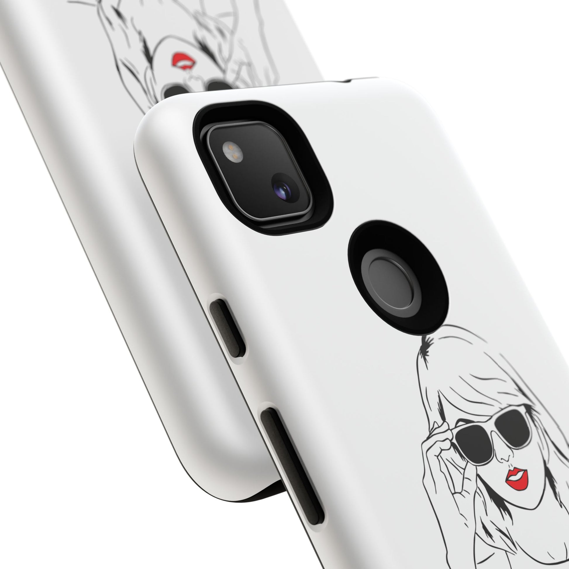 TAYLOR with RED LIPS - OLDER Model Phone Cases (CAN PERSONALIZE) - Tammy & Friends Travel