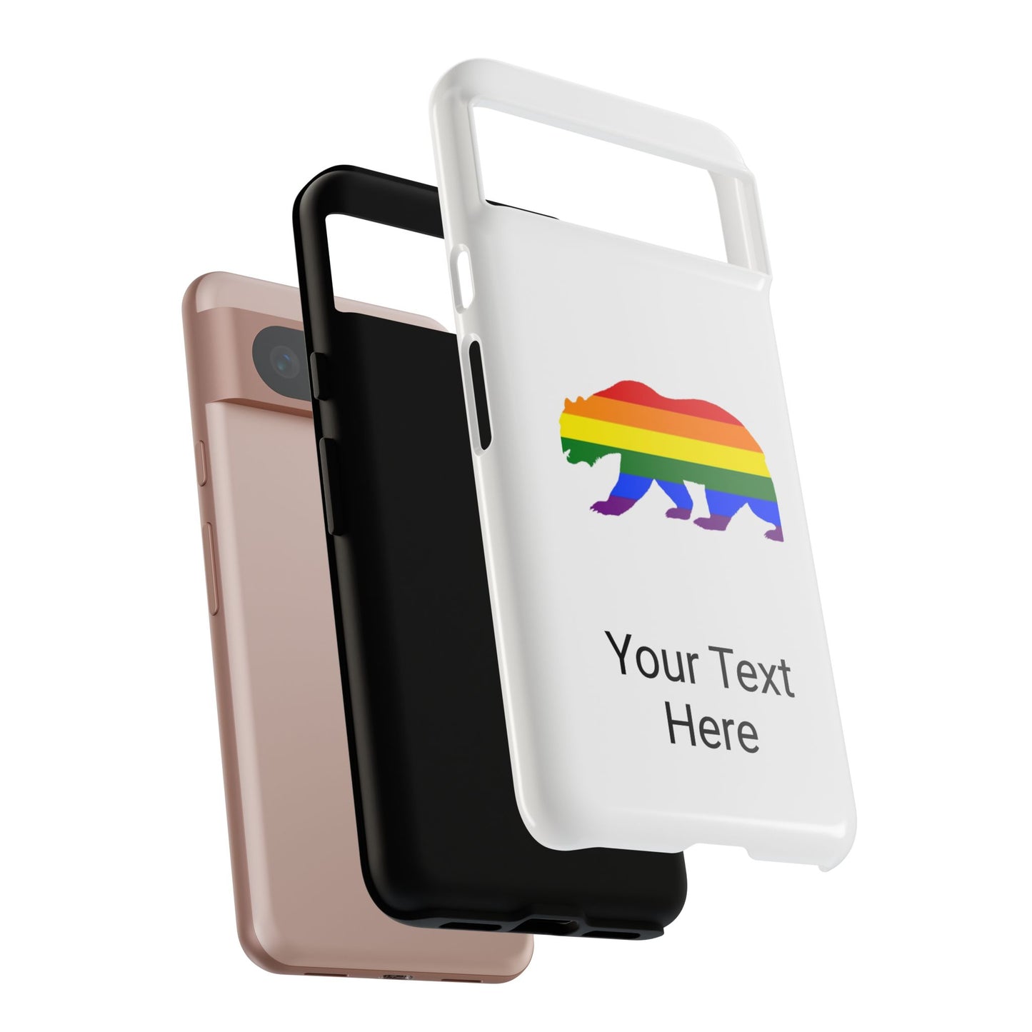 PRIDE BEAR Personalized Older Model Phone Cases - Tammy & Friends Travel