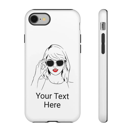 TAYLOR with RED LIPS - OLDER Model Phone Cases (CAN PERSONALIZE) - Tammy & Friends Travel