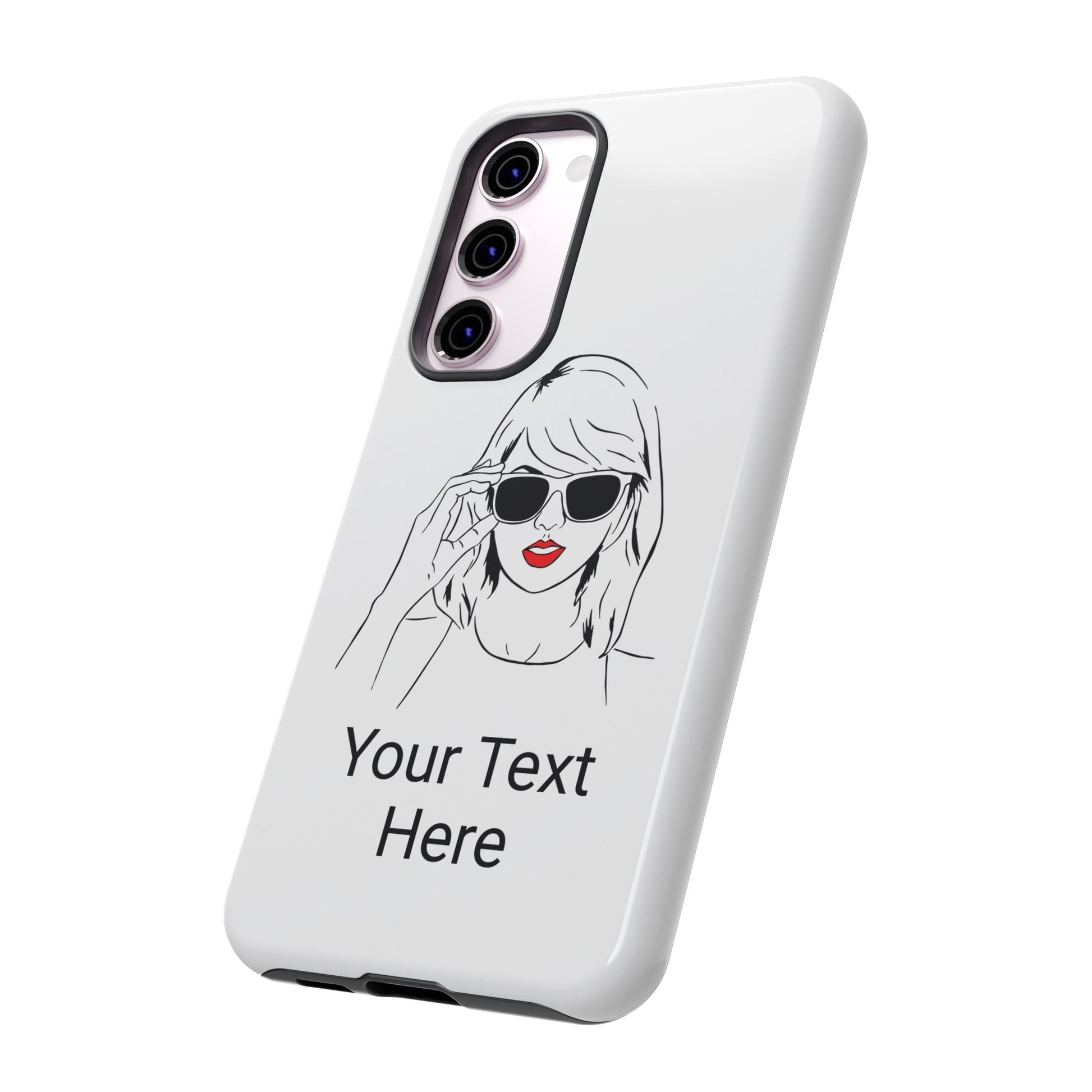 TAYLOR with RED LIPS - NEWER Phone Cases (CAN PERSONALIZE) - Tammy & Friends Travel