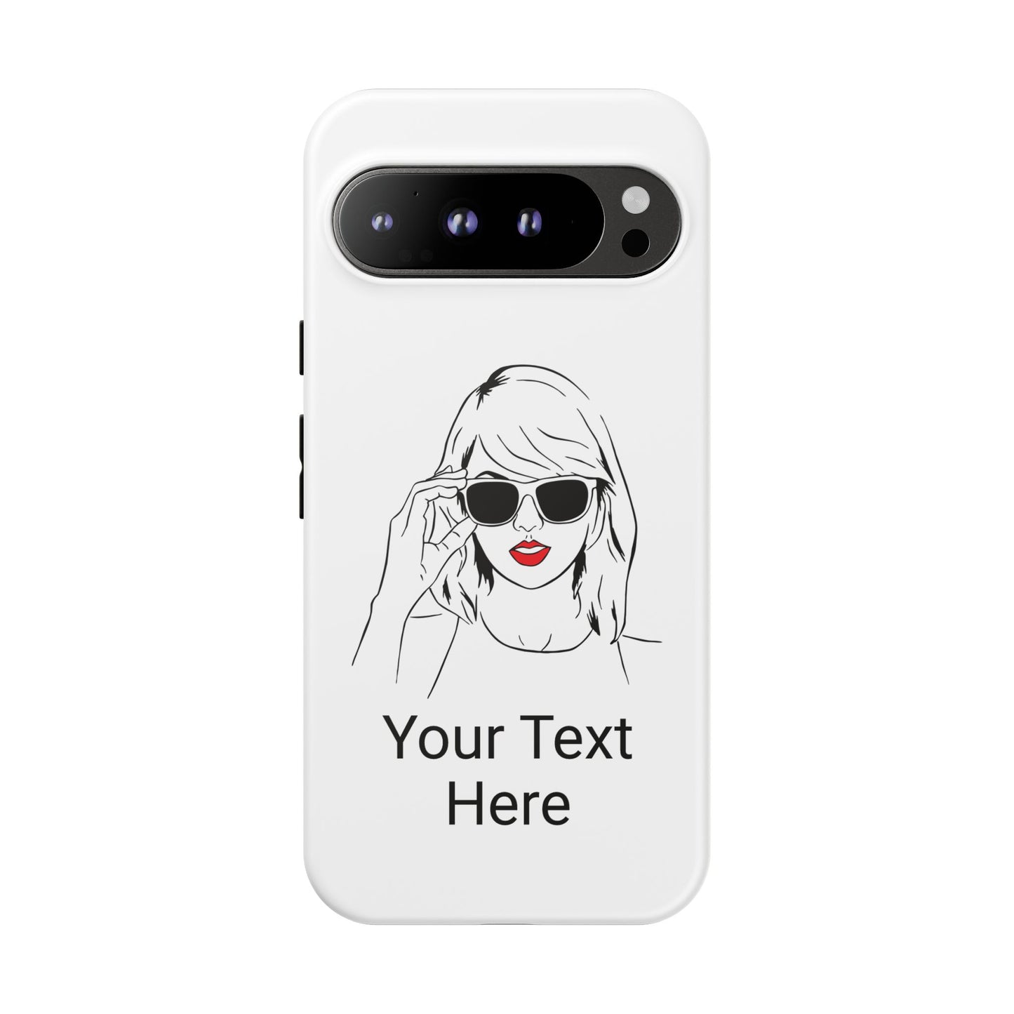 TAYLOR with RED LIPS - NEWER Phone Cases (CAN PERSONALIZE) - Tammy & Friends Travel