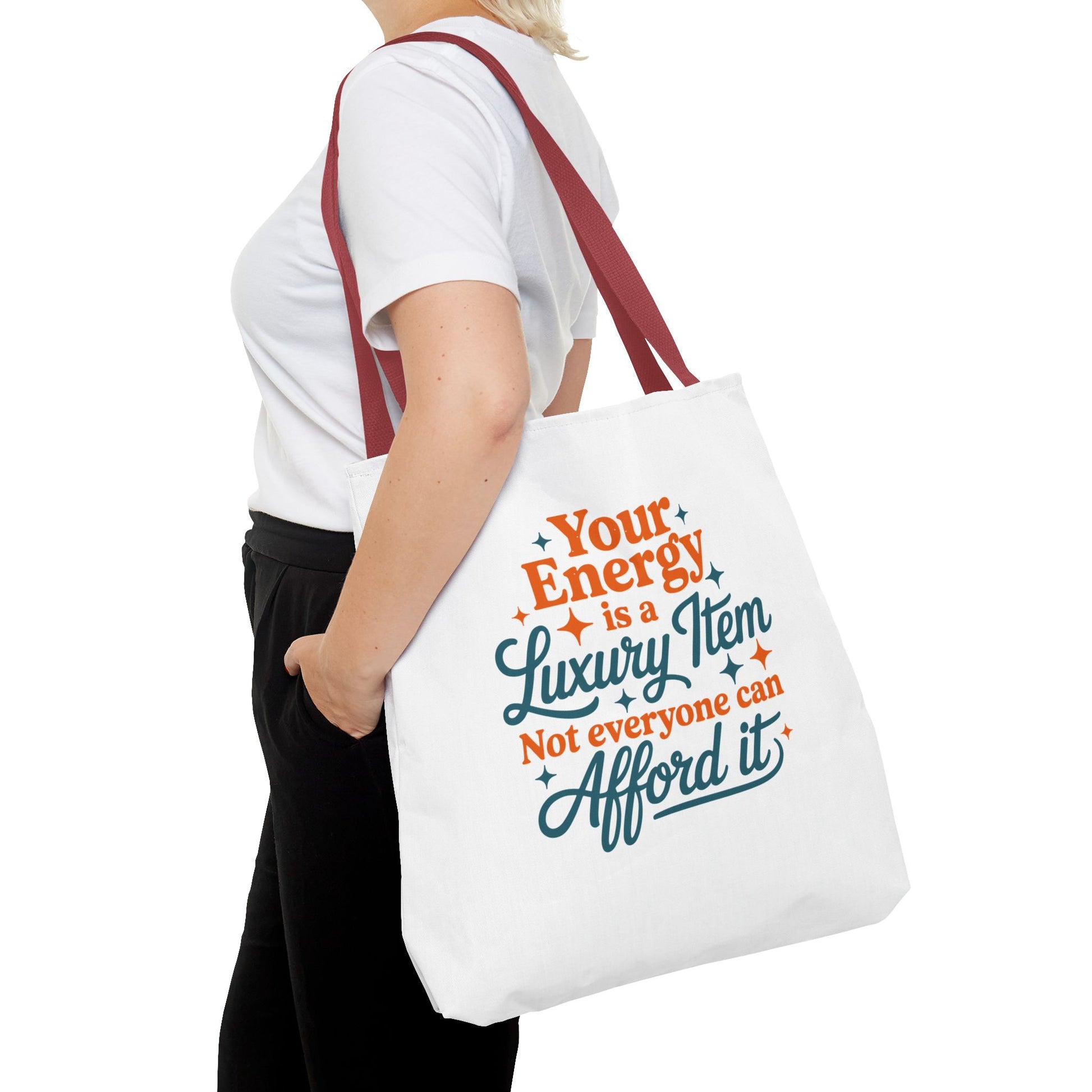 TAYLOR YOUR ENERGY IS A LUXURY - Tote Bag (NOT PERSONALIZED) - Tammy & Friends Travel