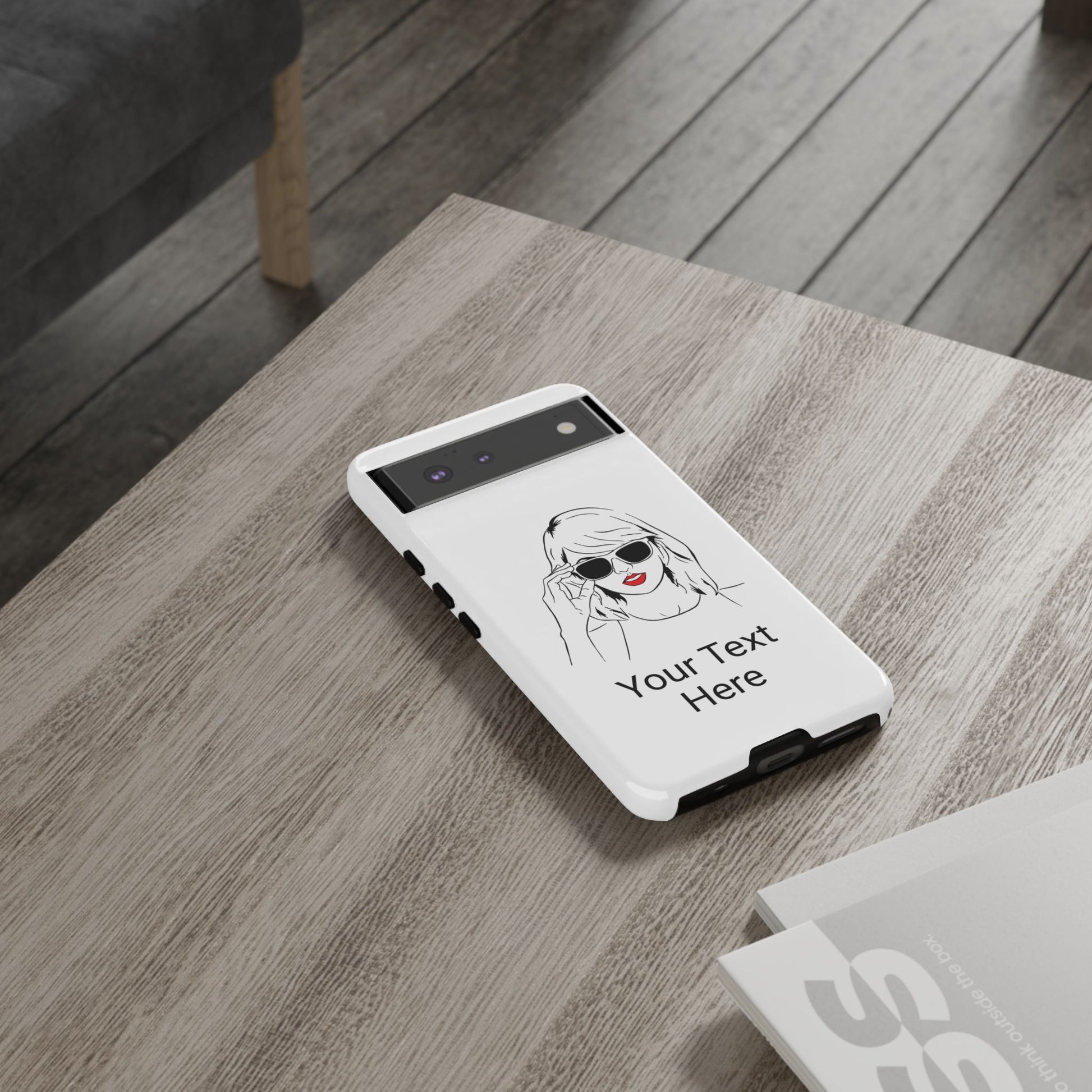 TAYLOR with RED LIPS - NEWER Phone Cases (CAN PERSONALIZE) - Tammy & Friends Travel