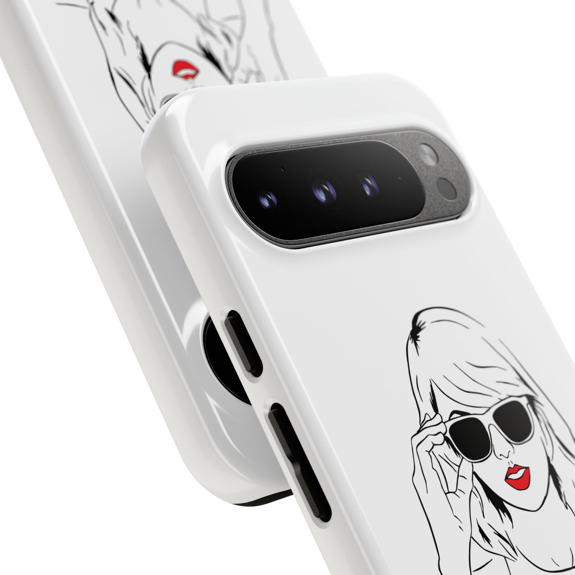 TAYLOR with RED LIPS - NEWER Phone Cases (CAN PERSONALIZE) - Tammy & Friends Travel