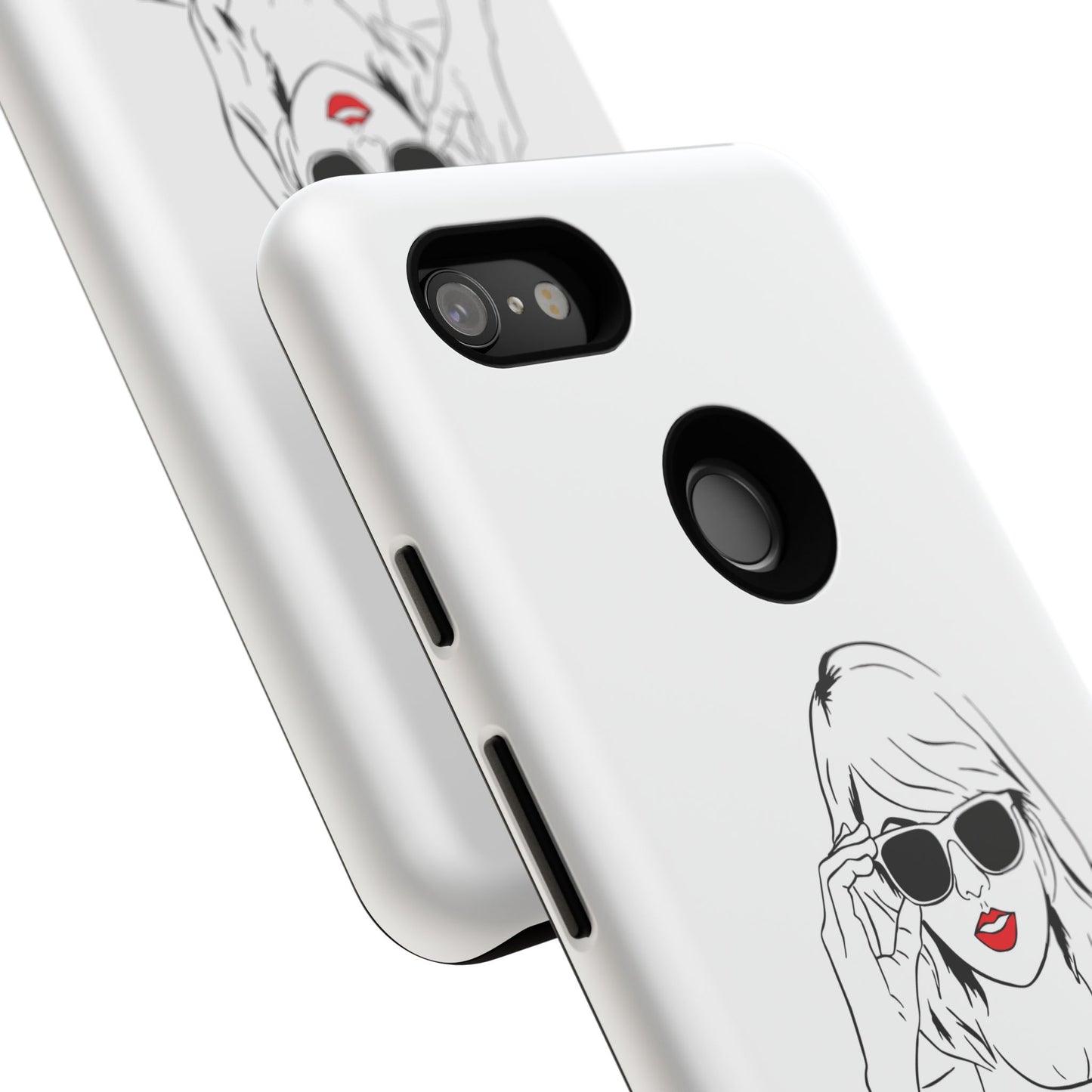TAYLOR with RED LIPS - OLDER Model Phone Cases (CAN PERSONALIZE) - Tammy & Friends Travel