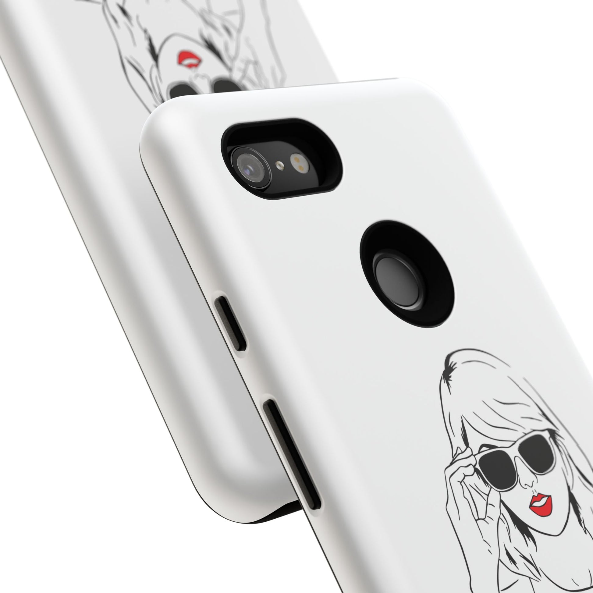 TAYLOR with RED LIPS - OLDER Model Phone Cases (CAN PERSONALIZE) - Tammy & Friends Travel