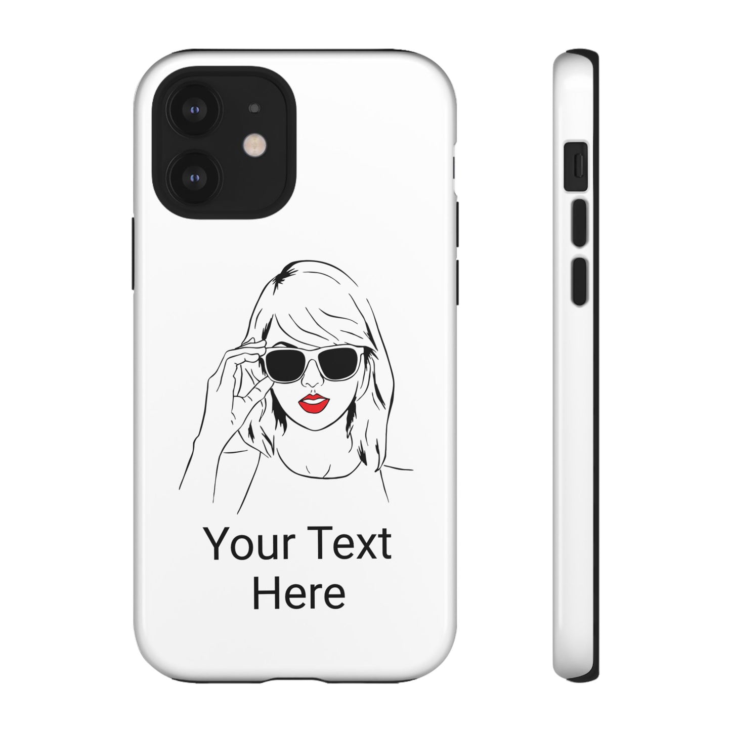 TAYLOR with RED LIPS - NEWER Phone Cases (CAN PERSONALIZE) - Tammy & Friends Travel