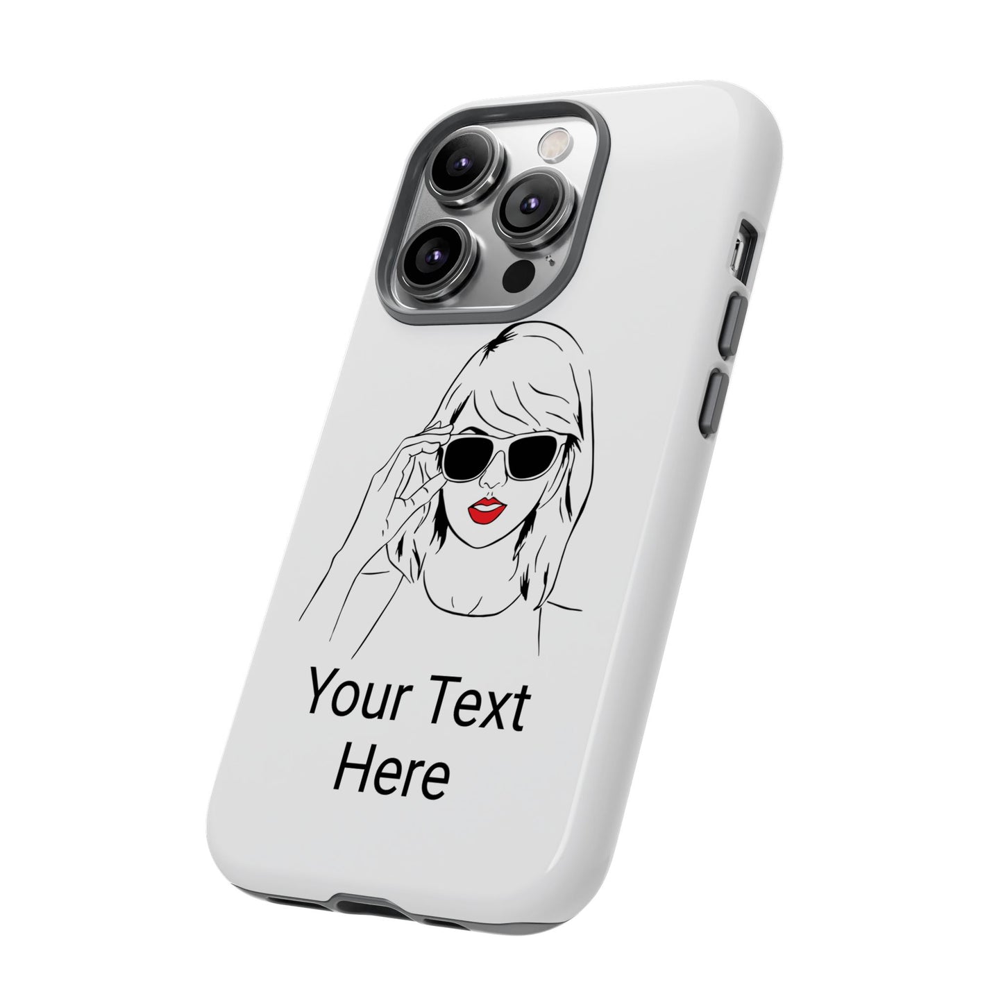 TAYLOR with RED LIPS - NEWER Phone Cases (CAN PERSONALIZE) - Tammy & Friends Travel