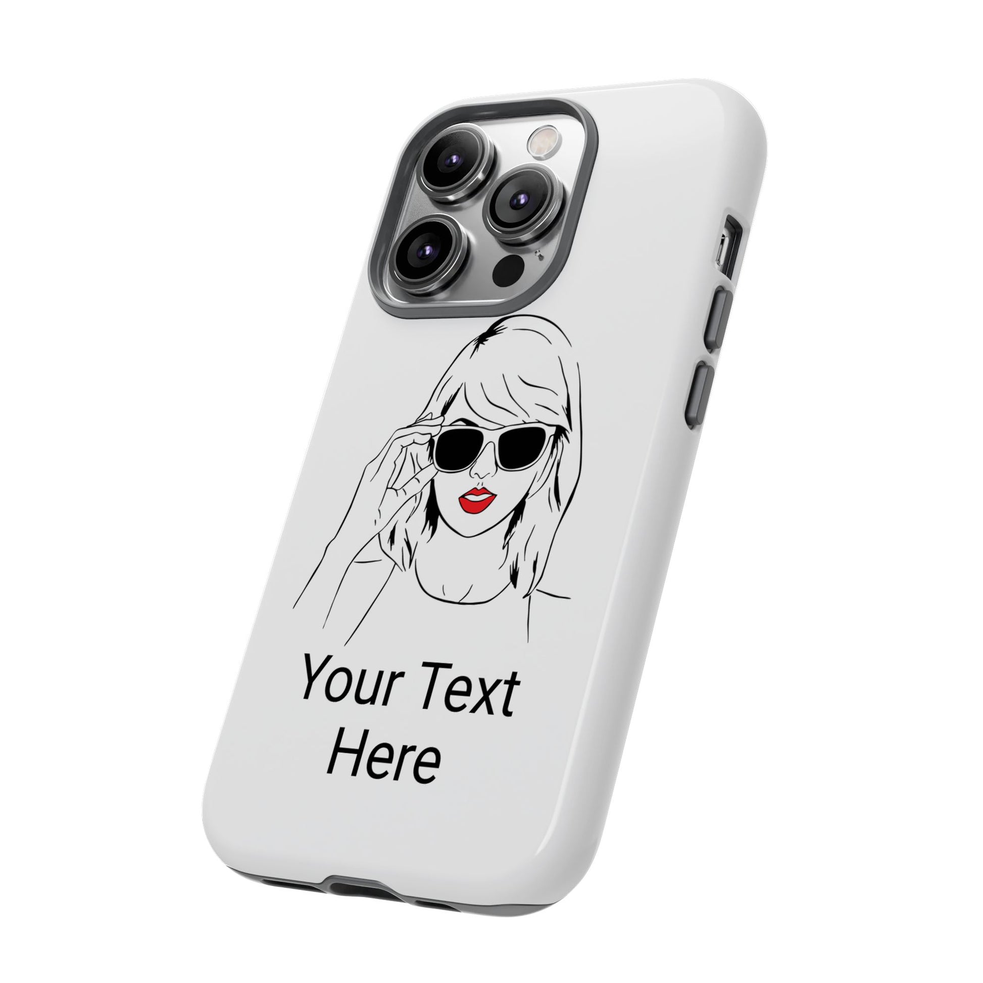 TAYLOR with RED LIPS - NEWER Phone Cases (CAN PERSONALIZE) - Tammy & Friends Travel