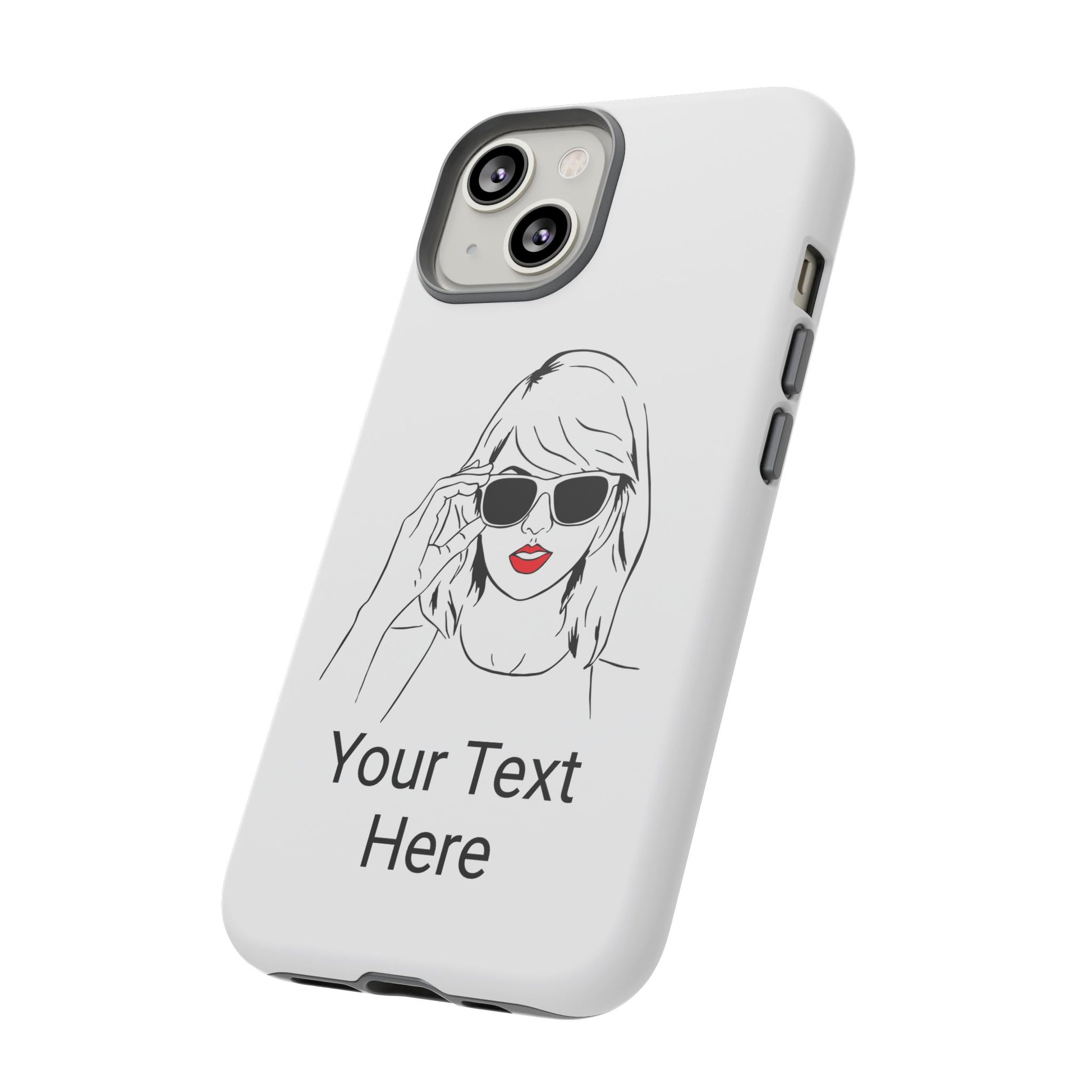 TAYLOR with RED LIPS - NEWER Phone Cases (CAN PERSONALIZE) - Tammy & Friends Travel