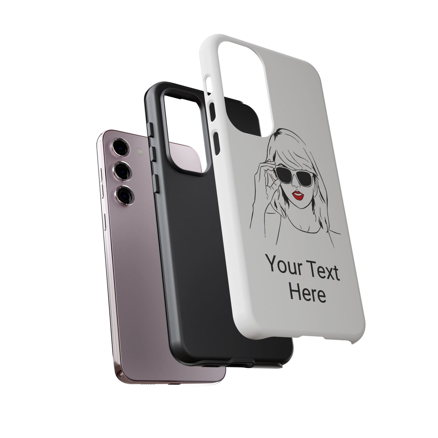 TAYLOR with RED LIPS - OLDER Model Phone Cases (CAN PERSONALIZE) - Tammy & Friends Travel