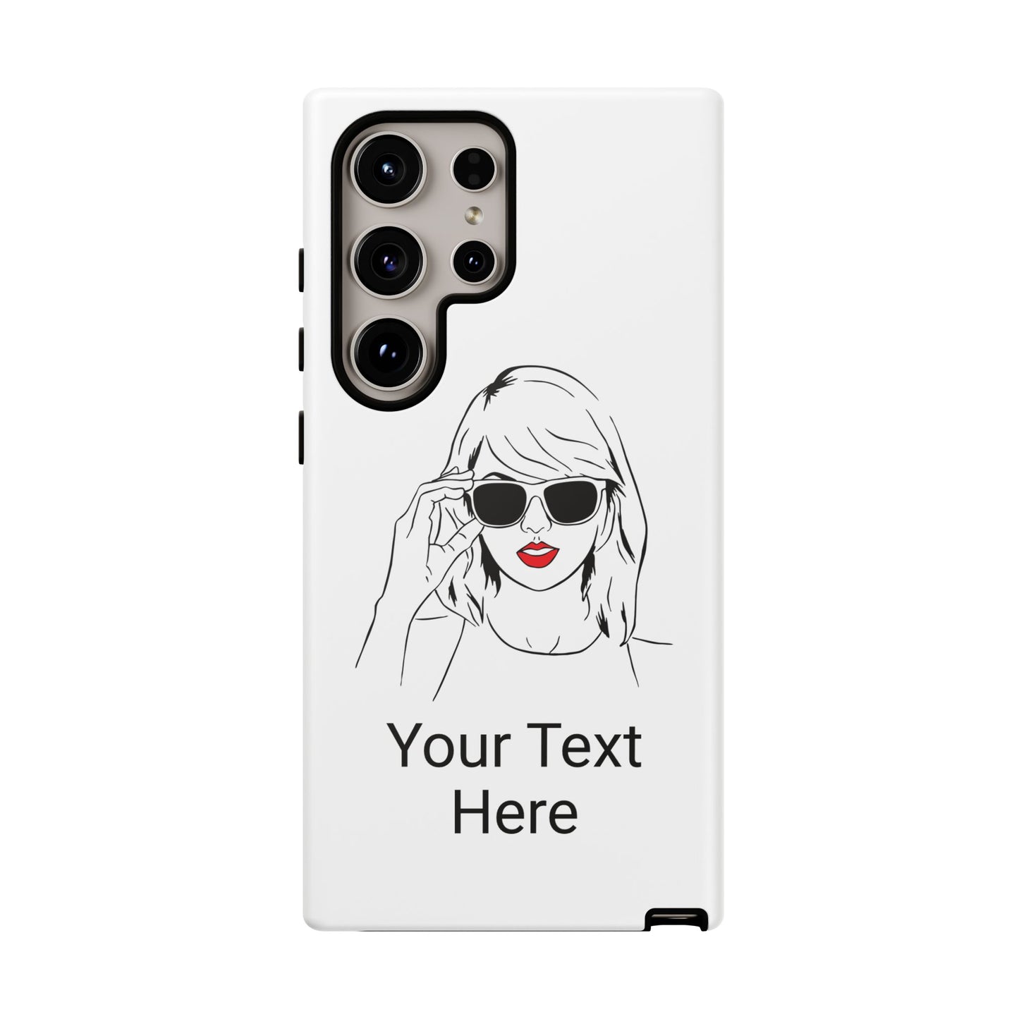 TAYLOR with RED LIPS - NEWER Phone Cases (CAN PERSONALIZE) - Tammy & Friends Travel