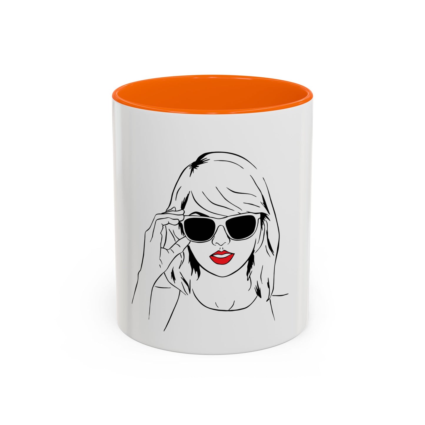 TAYLOR with Red Lips - Mug 11oz & 15oz with Vibrant Colors (NOT PERSONALIZED) - Tammy & Friends Travel