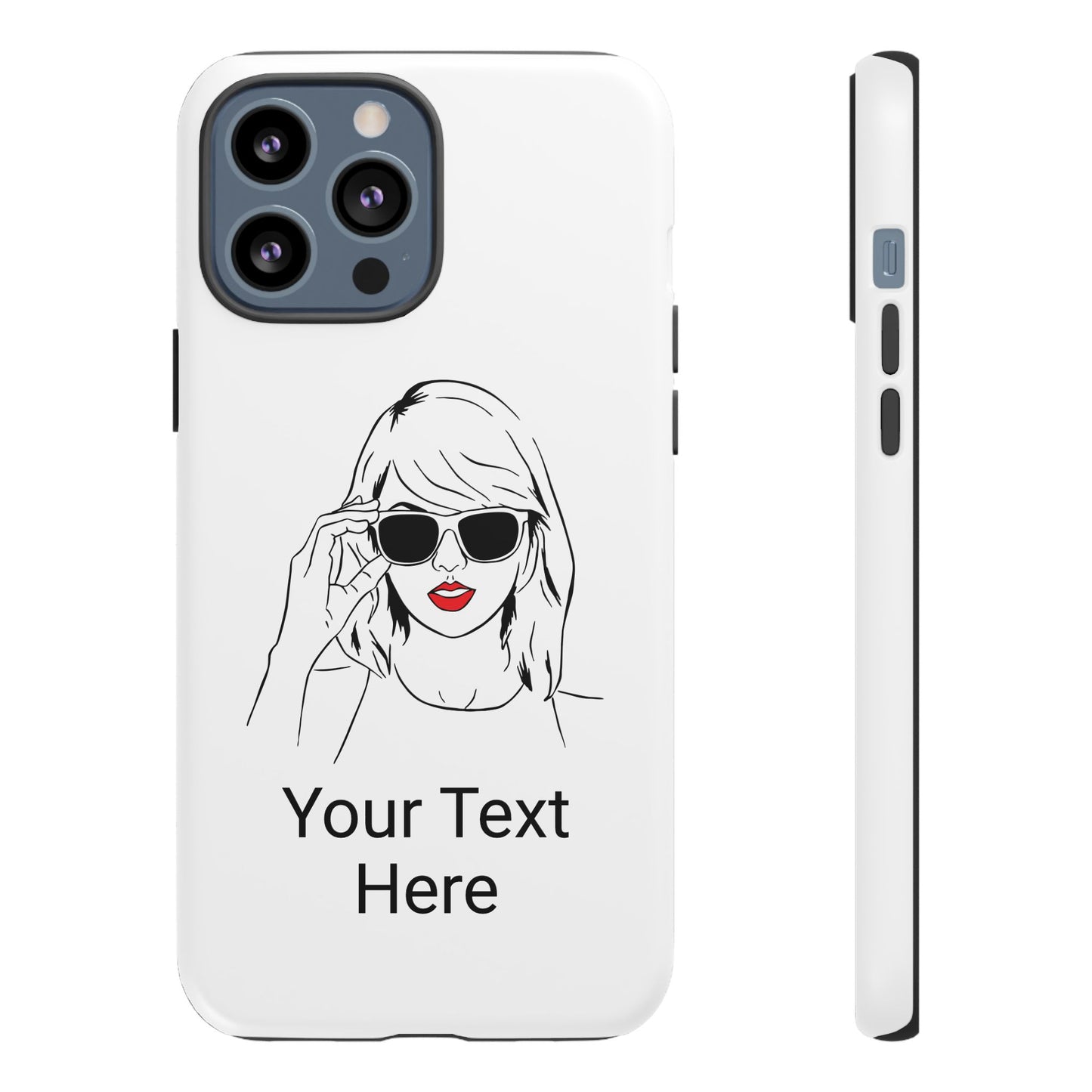 TAYLOR with RED LIPS - NEWER Phone Cases (CAN PERSONALIZE) - Tammy & Friends Travel