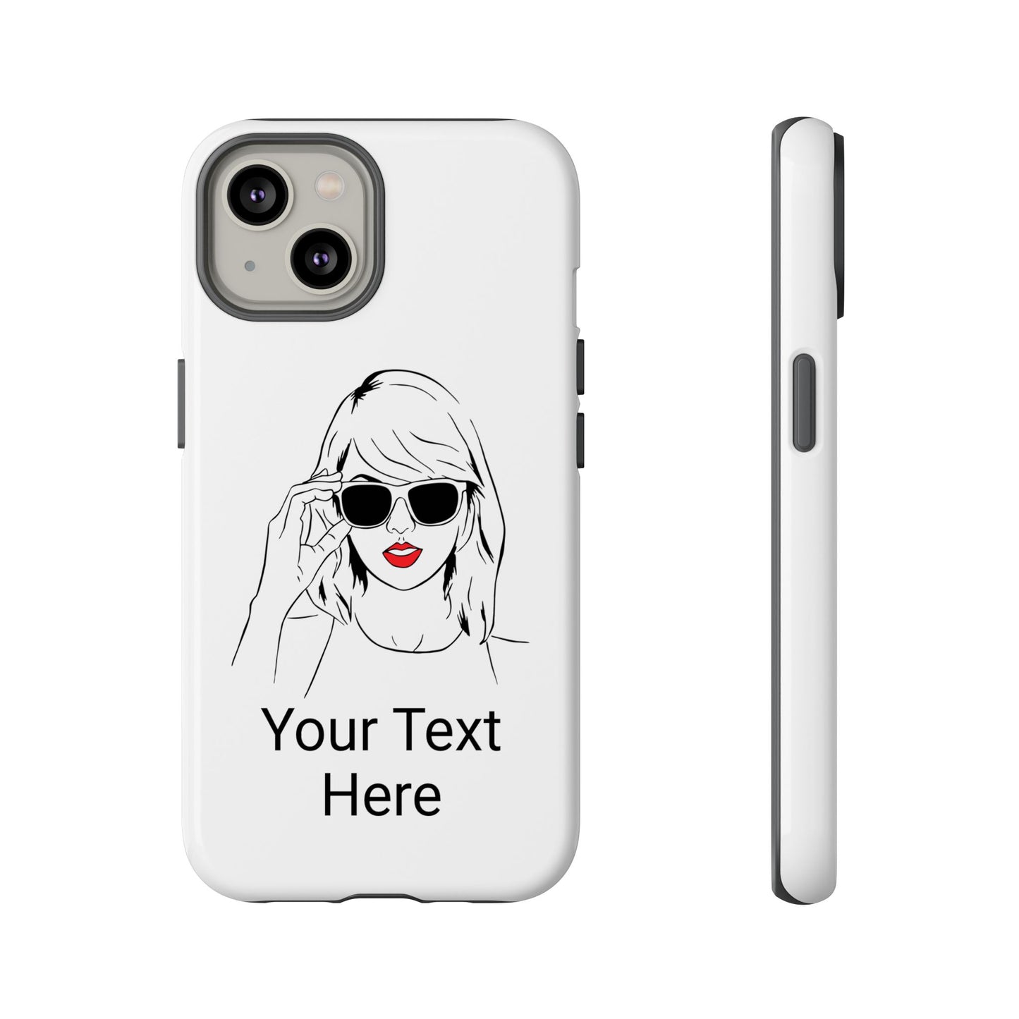 TAYLOR with RED LIPS - NEWER Phone Cases (CAN PERSONALIZE) - Tammy & Friends Travel