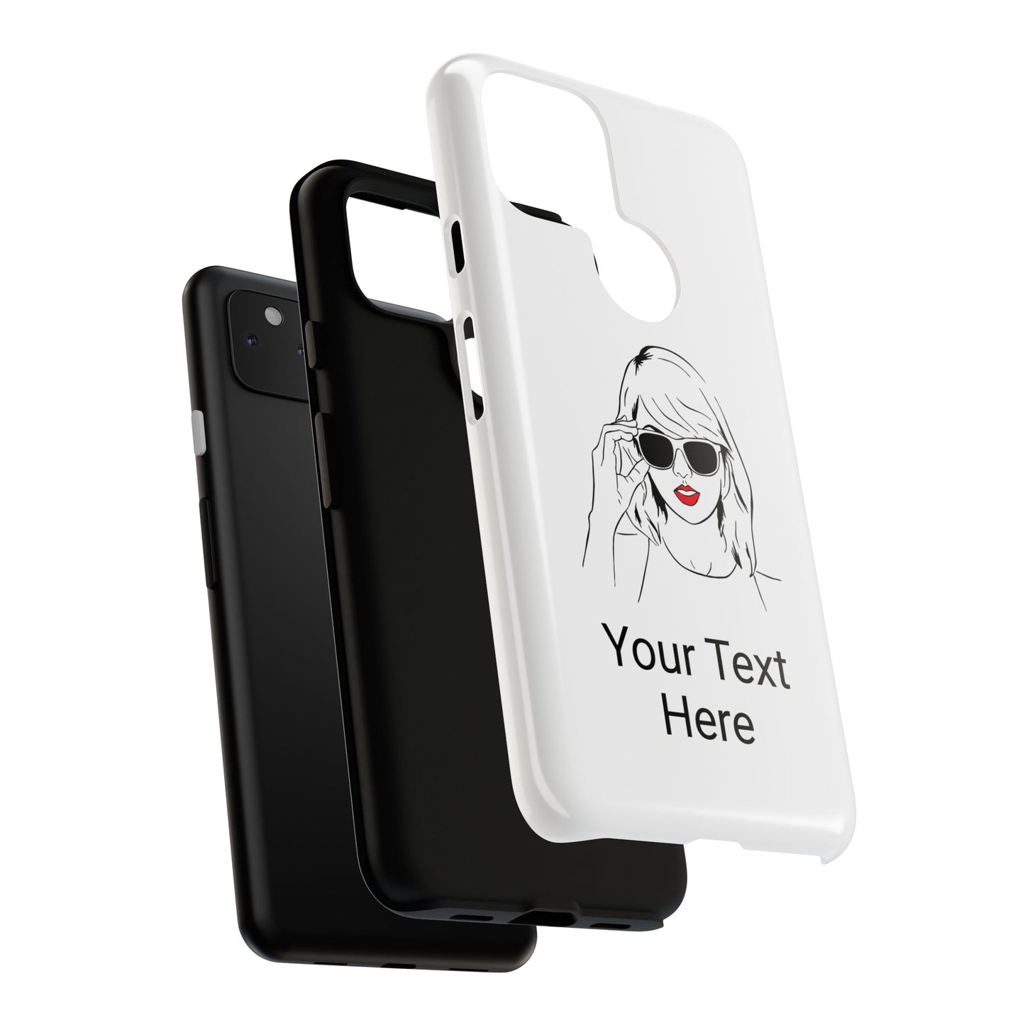 TAYLOR with RED LIPS - OLDER Model Phone Cases (CAN PERSONALIZE) - Tammy & Friends Travel