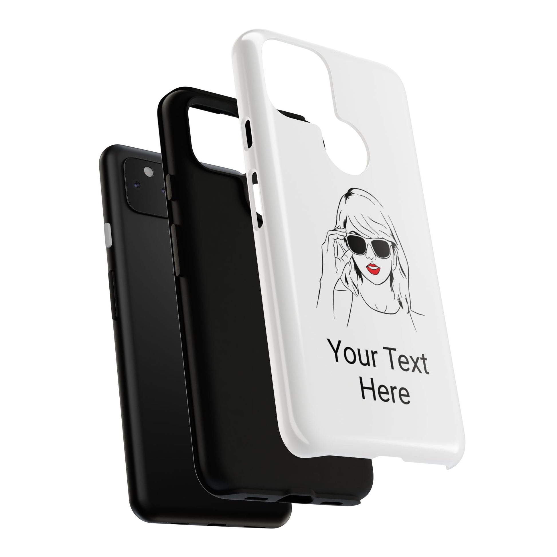 TAYLOR with RED LIPS - OLDER Model Phone Cases (CAN PERSONALIZE) - Tammy & Friends Travel