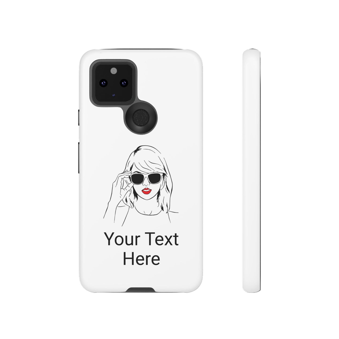 TAYLOR with RED LIPS - OLDER Model Phone Cases (CAN PERSONALIZE) - Tammy & Friends Travel
